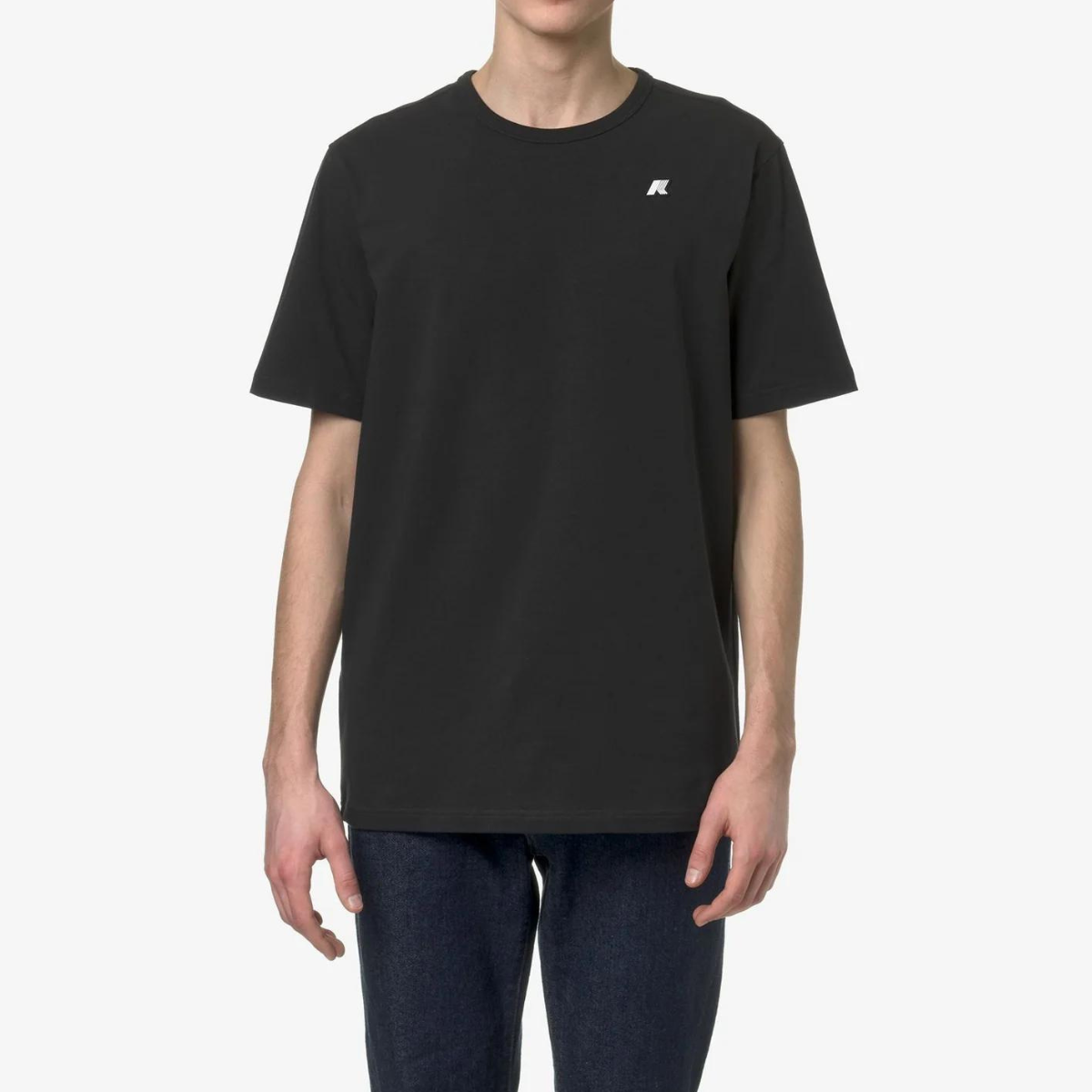 K-Way T-Shirt in Cotone Adame Uomo Nero