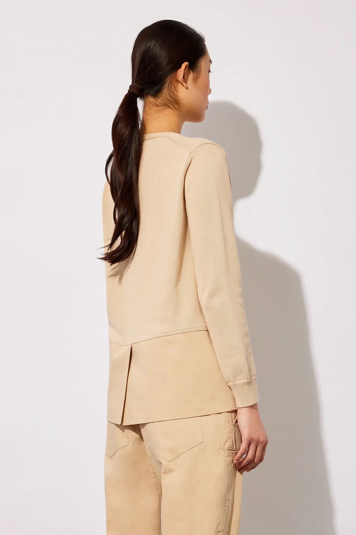Semicouture Giacca in Cotone e Gabardina Mely Donna Cammello Chiaro