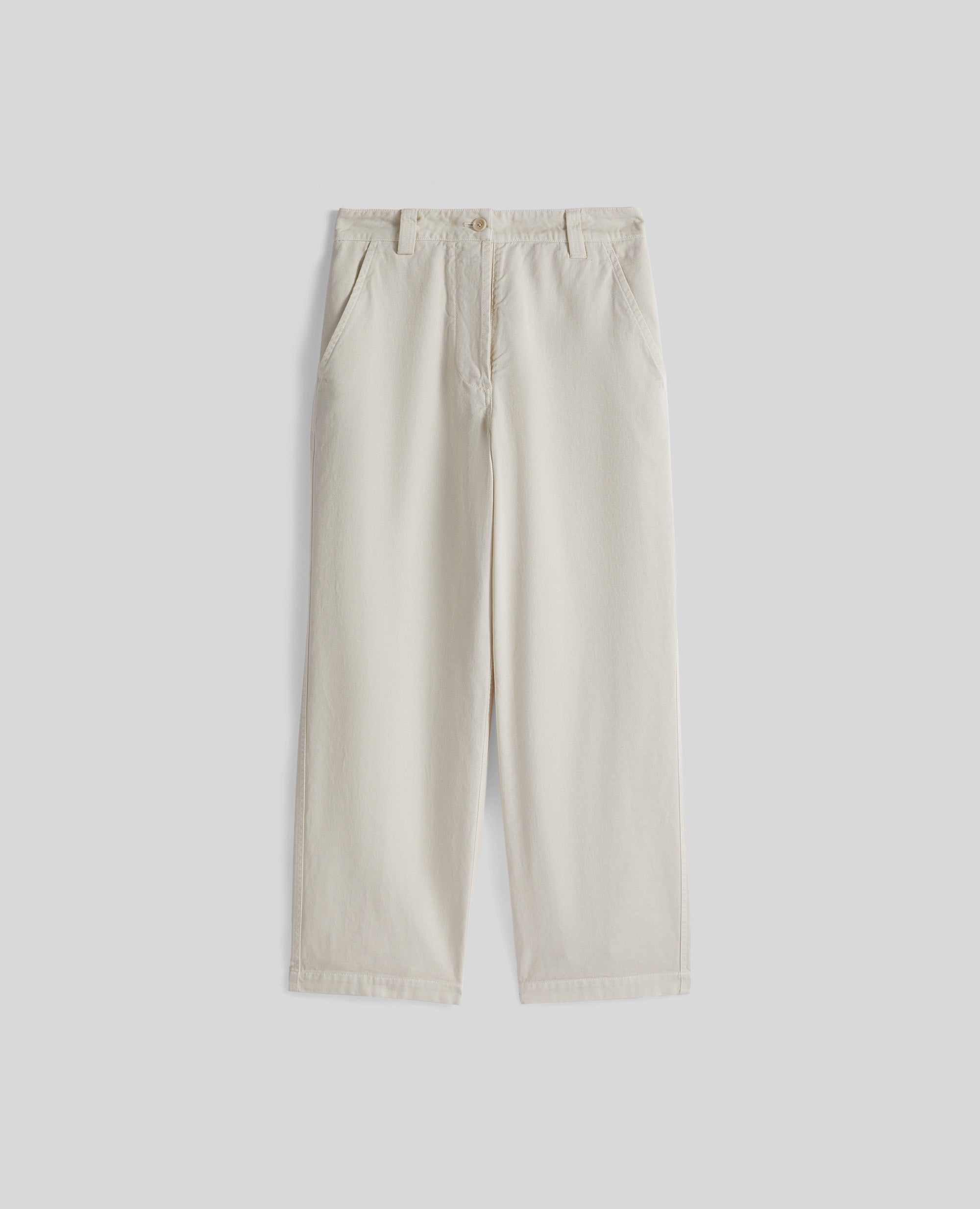 Aspesi Pantalone in Gabardina Donna Bianco