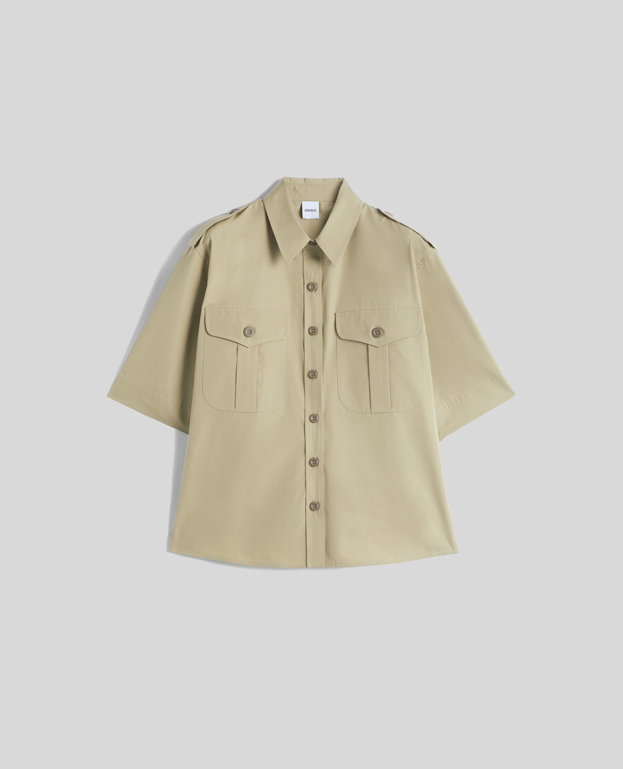 Apesi Camicia in Cotone Donna Beige