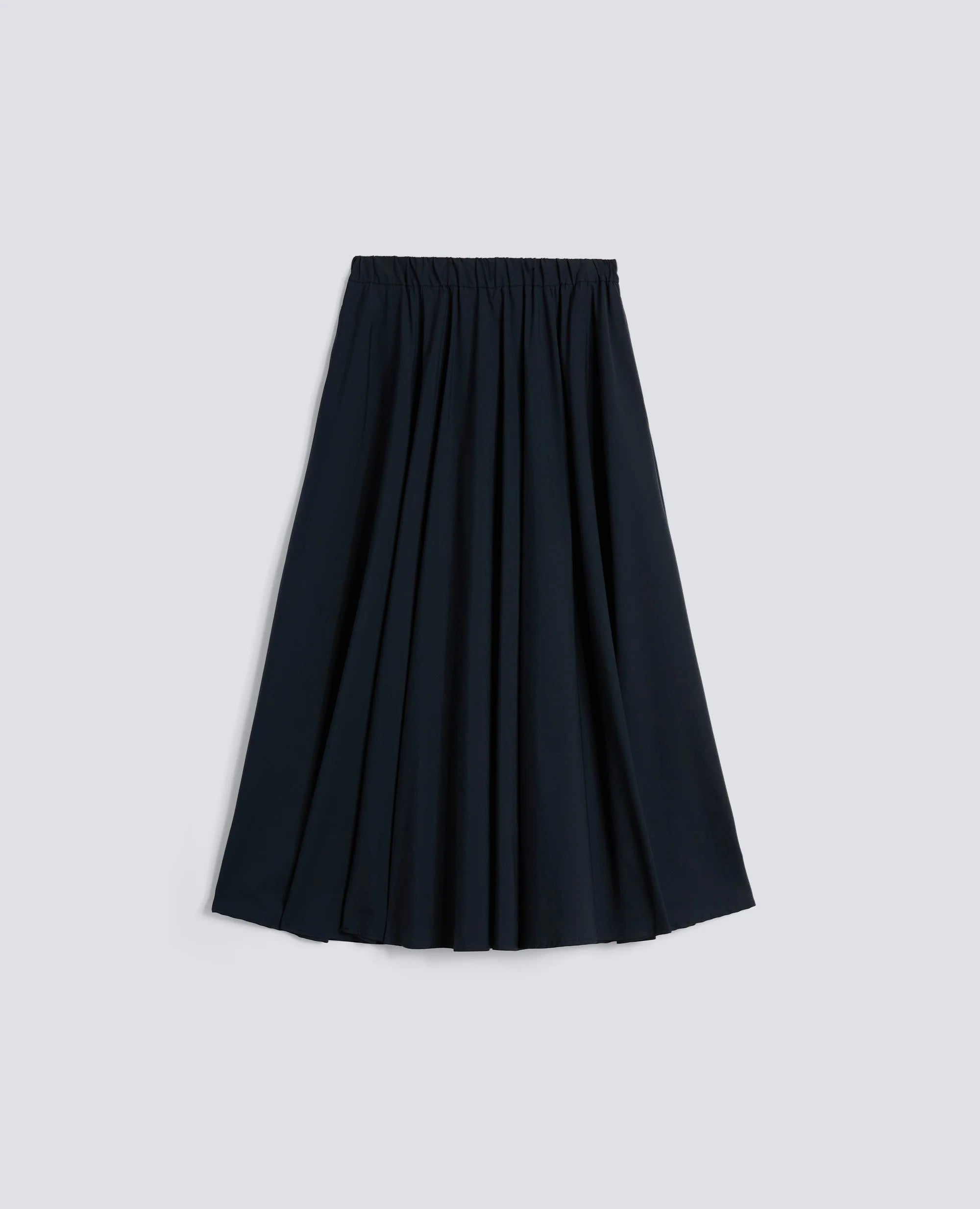 Aspesi Gonna in Popeline di Cotone e Nylon Stretch Donna Blu Navy