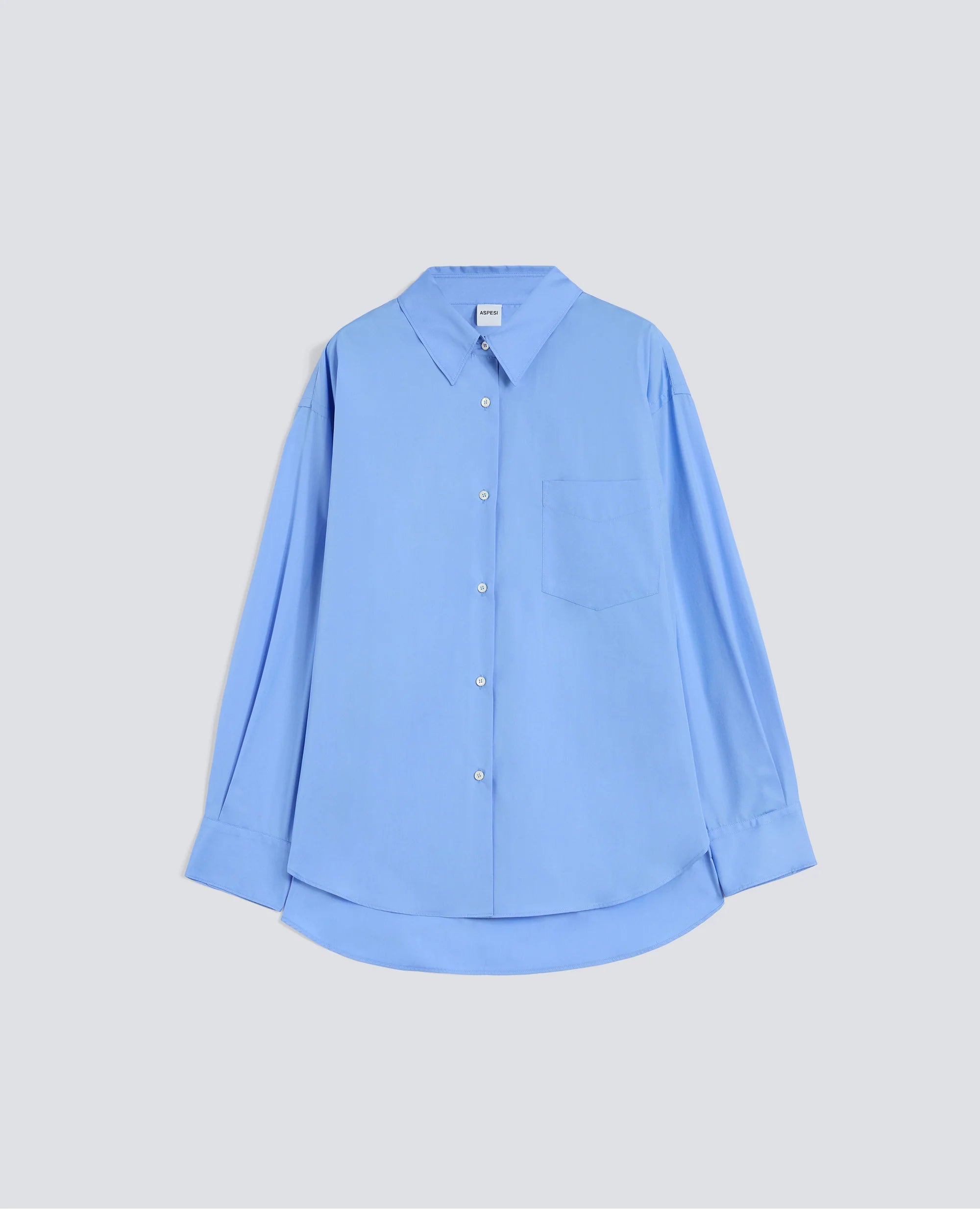Aspesi Camicia in Popeline di Cotone Mod. 5446 Donna Azzurro