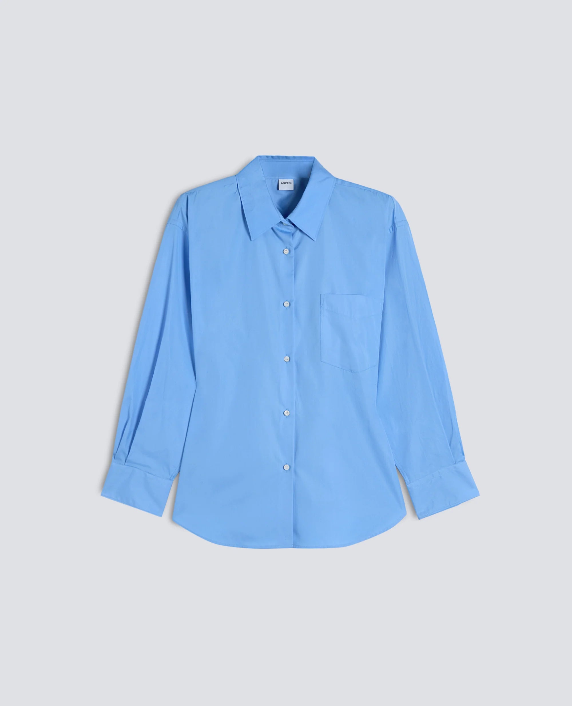 Aspesi Camicia in Popeline di Cotone Mod. 5446 Donna Azzurro
