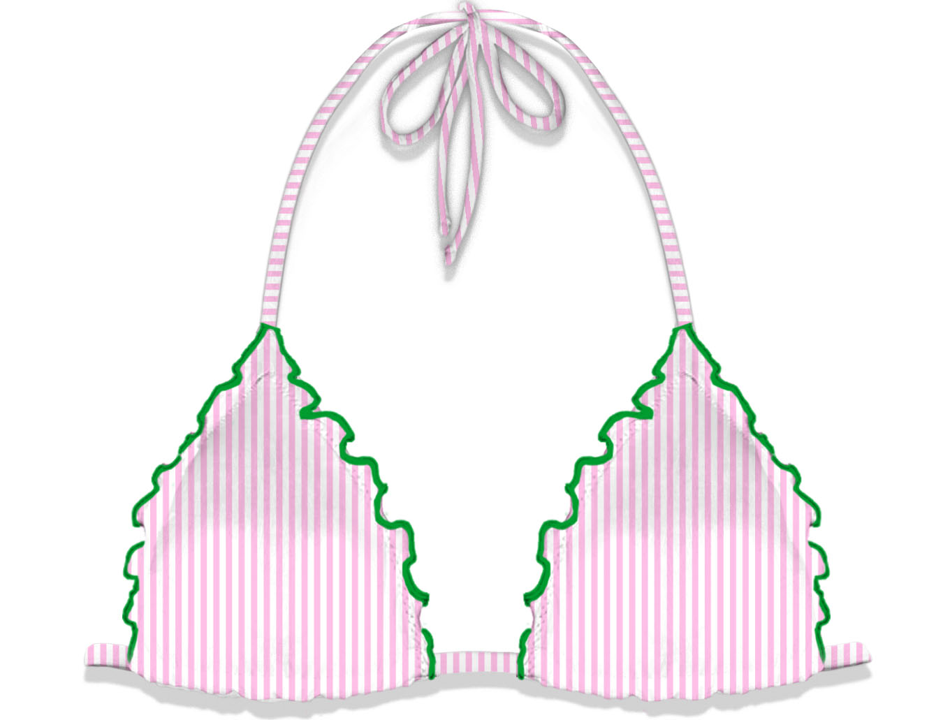Mc2 Costume a Triangolo Sagittarius Miami Donna Stripes Rosa e Bianco