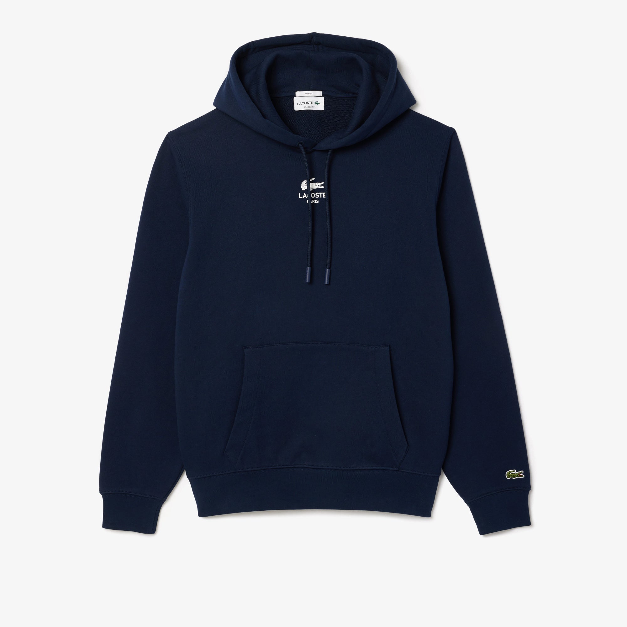 Lacoste Felpa in Cotone con Cappuccio Unisex SH2740 Blu Navy