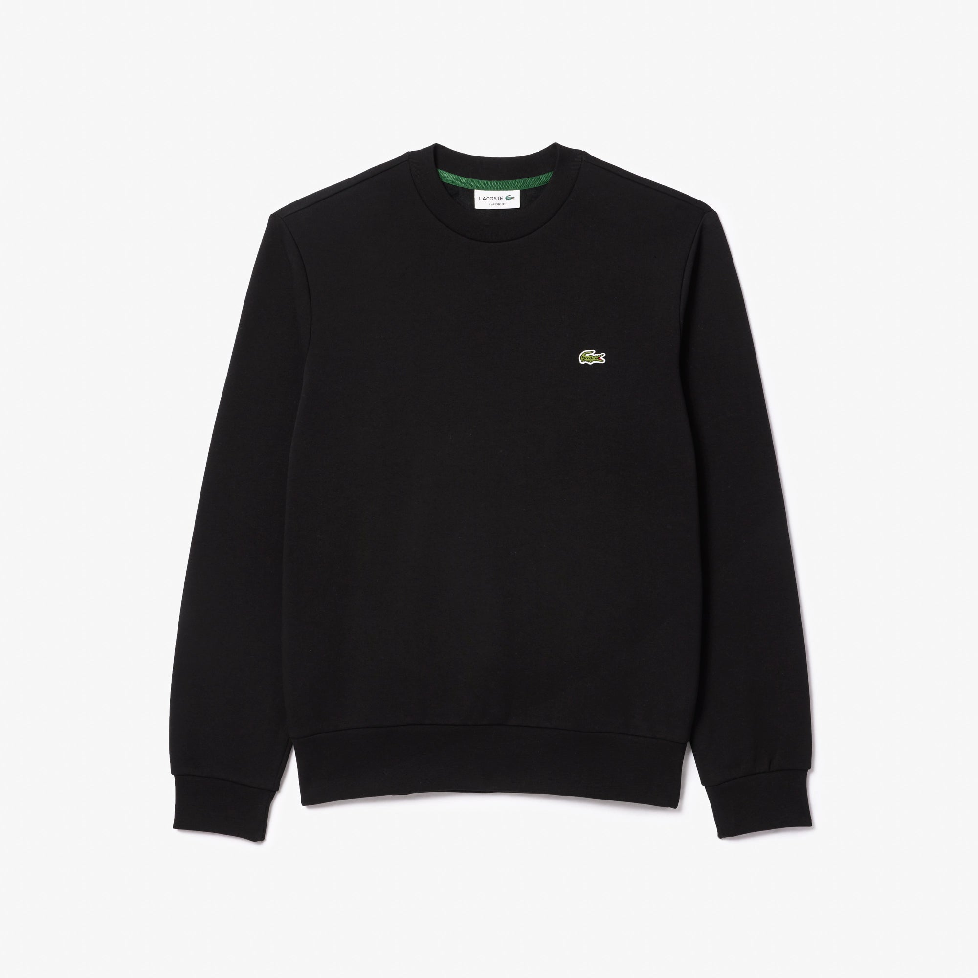 Lacoste Felpa in Cotone e Pile Unisex SH9608 Nero