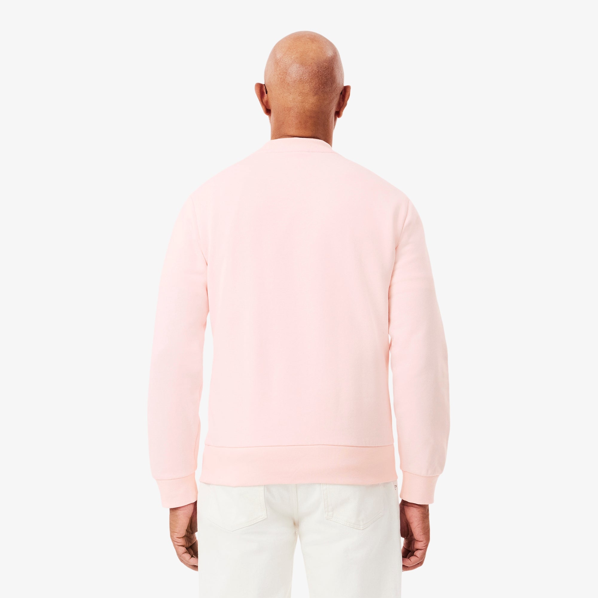 Lacoste Felpa in Cotone e Pile Unisex SH9608 Rosa Chiaro