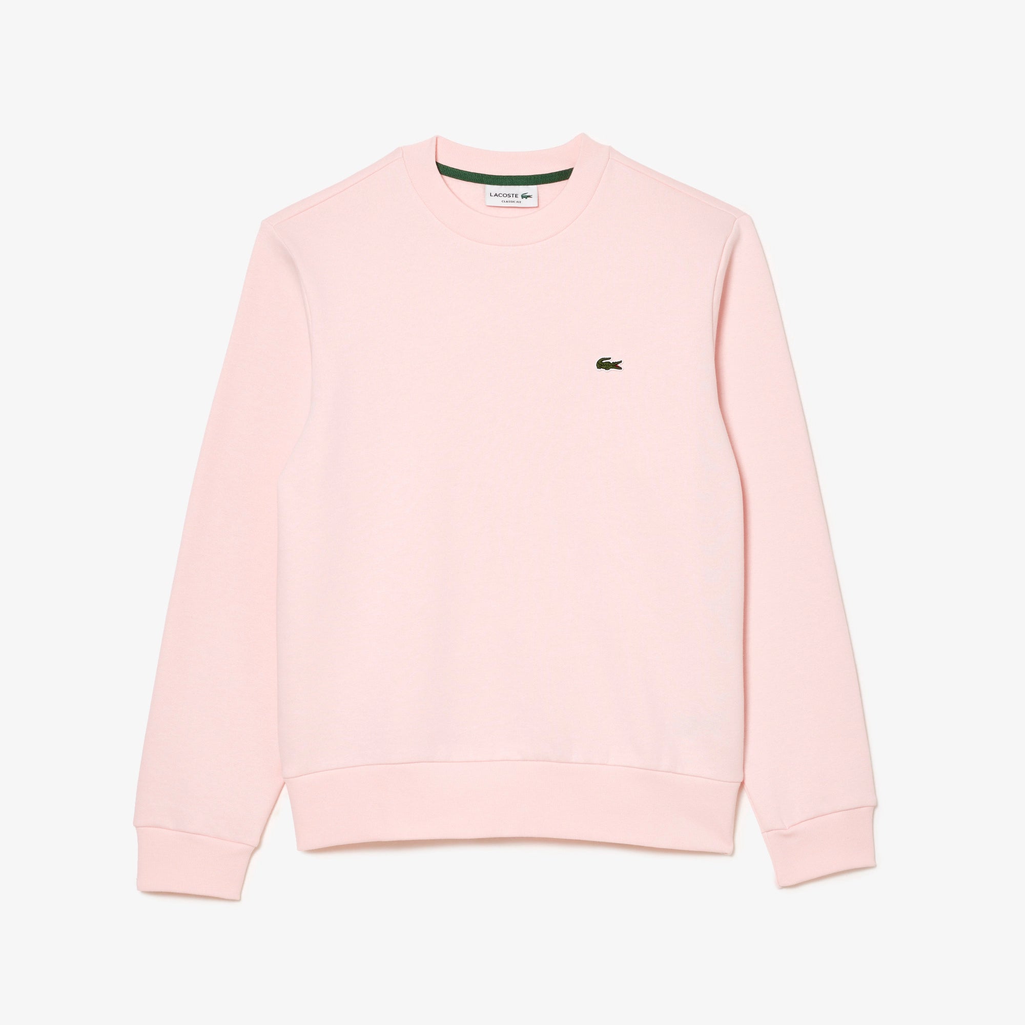 Lacoste Felpa in Cotone e Pile Unisex SH9608 Rosa Chiaro