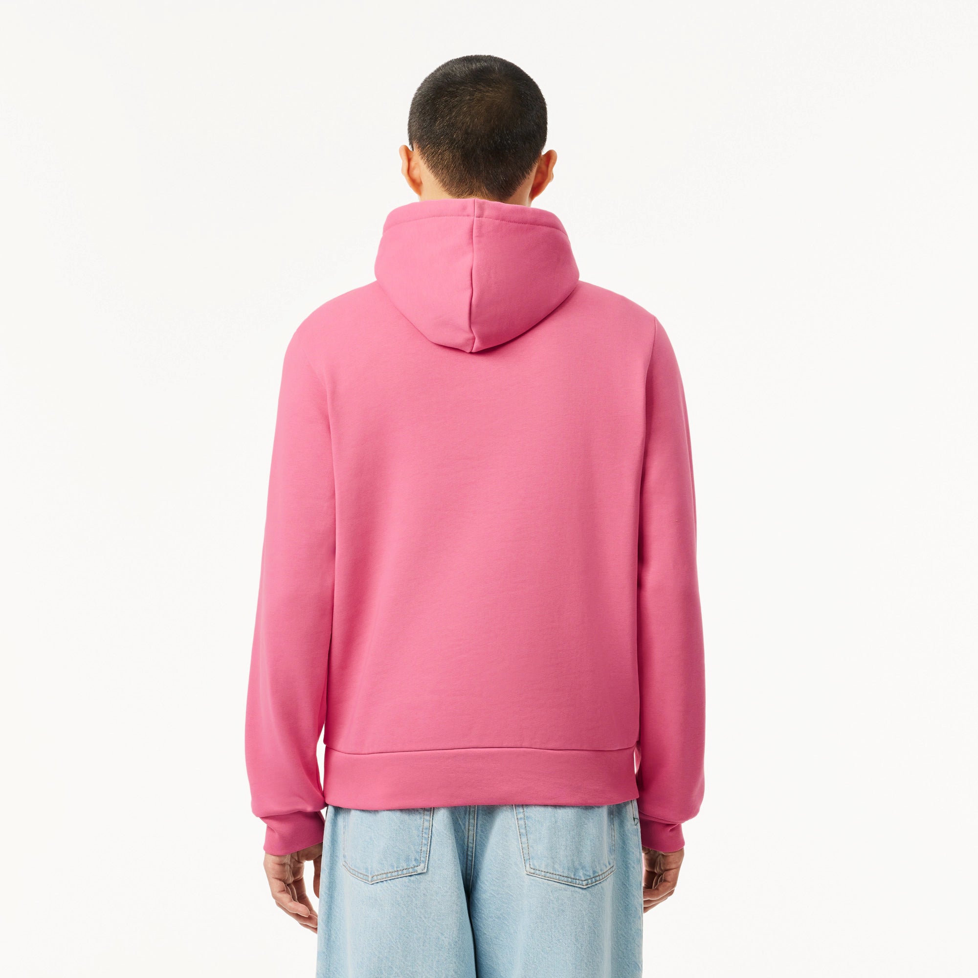 Lacoste Felpa con Cappuccio Uomo Reseda Pink