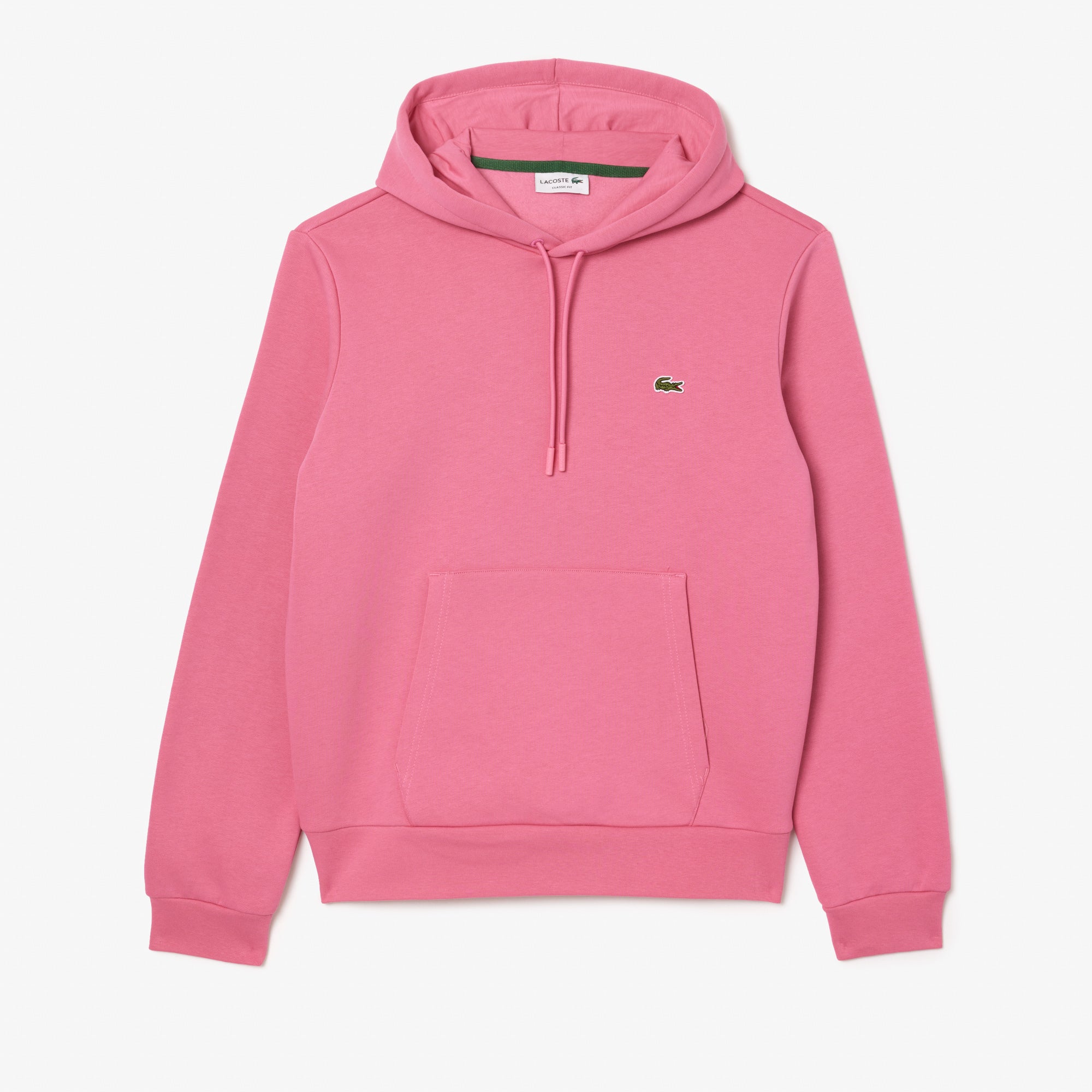 Lacoste Felpa con Cappuccio Uomo Reseda Pink