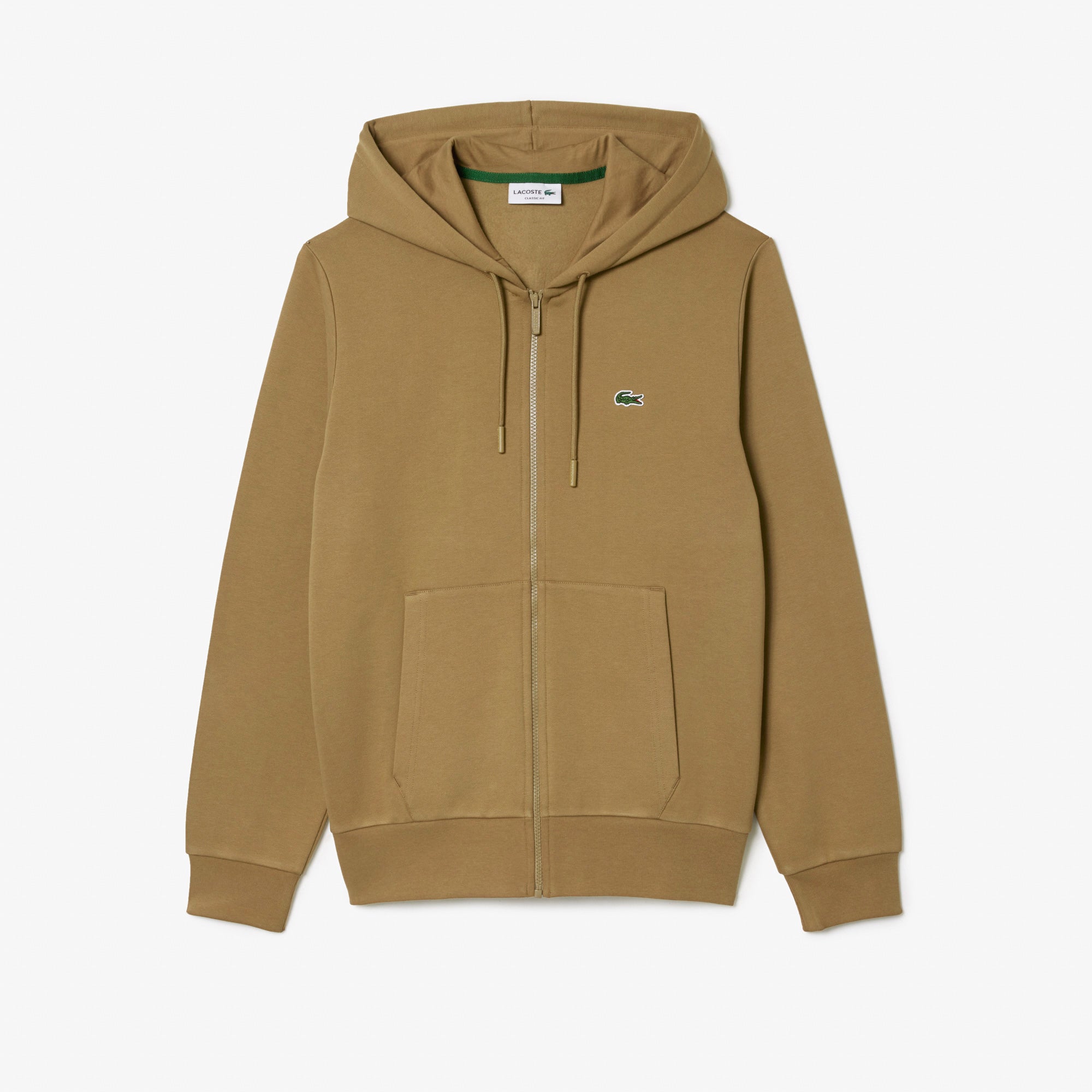Lacoste Felpa con Zip Uomo SH9626 Marrone