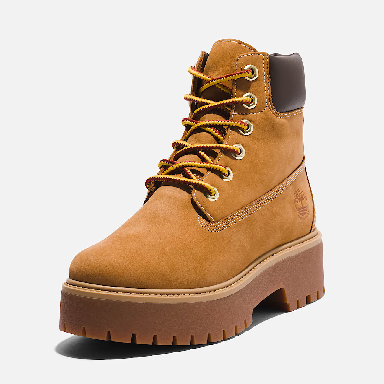 Timberland Stivale Impermeabile con Plateau Stone Street 6 Inch Donna Giallo
