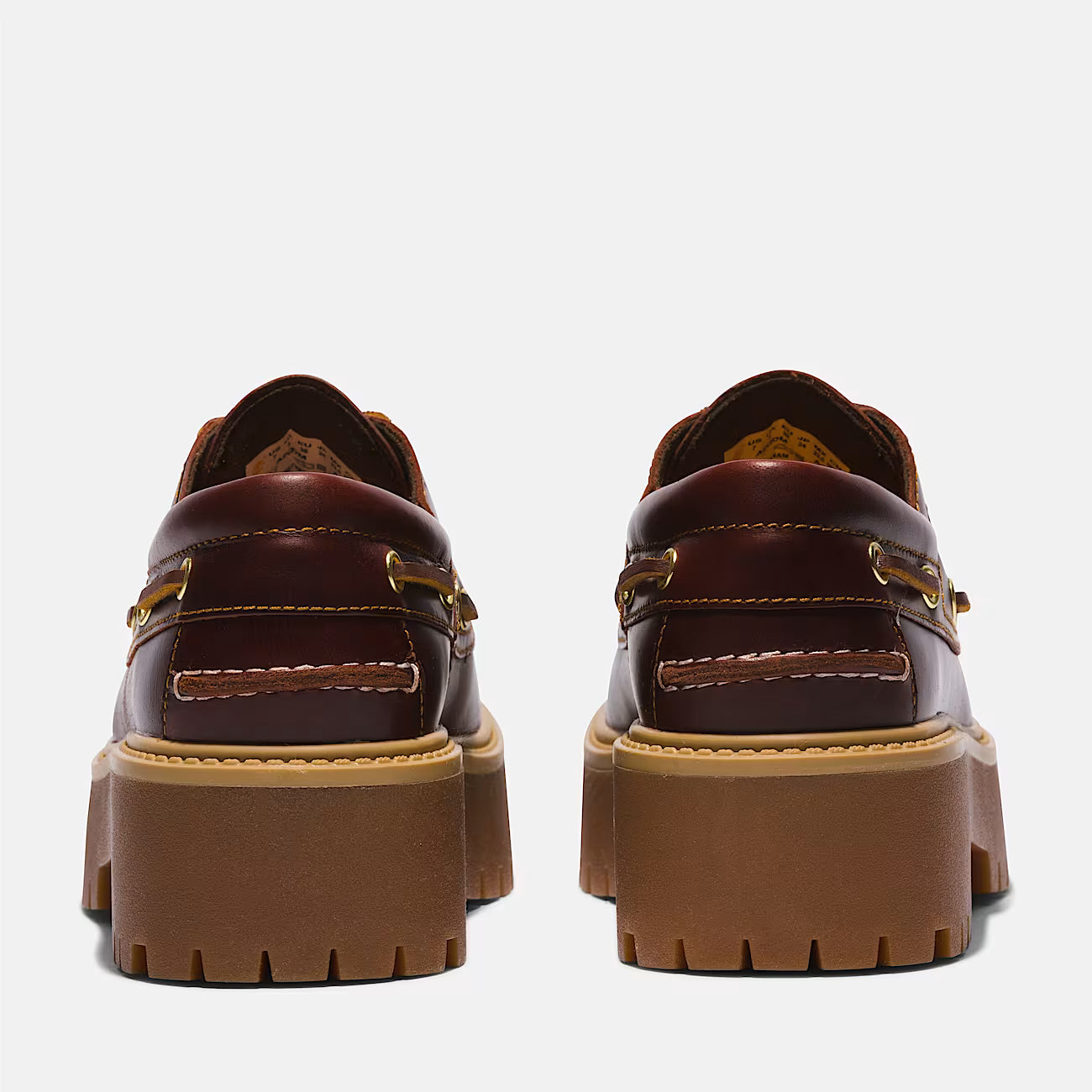 Timberland Scarpe da Barca con Plateau Stone Street Donna Marrone Scuro