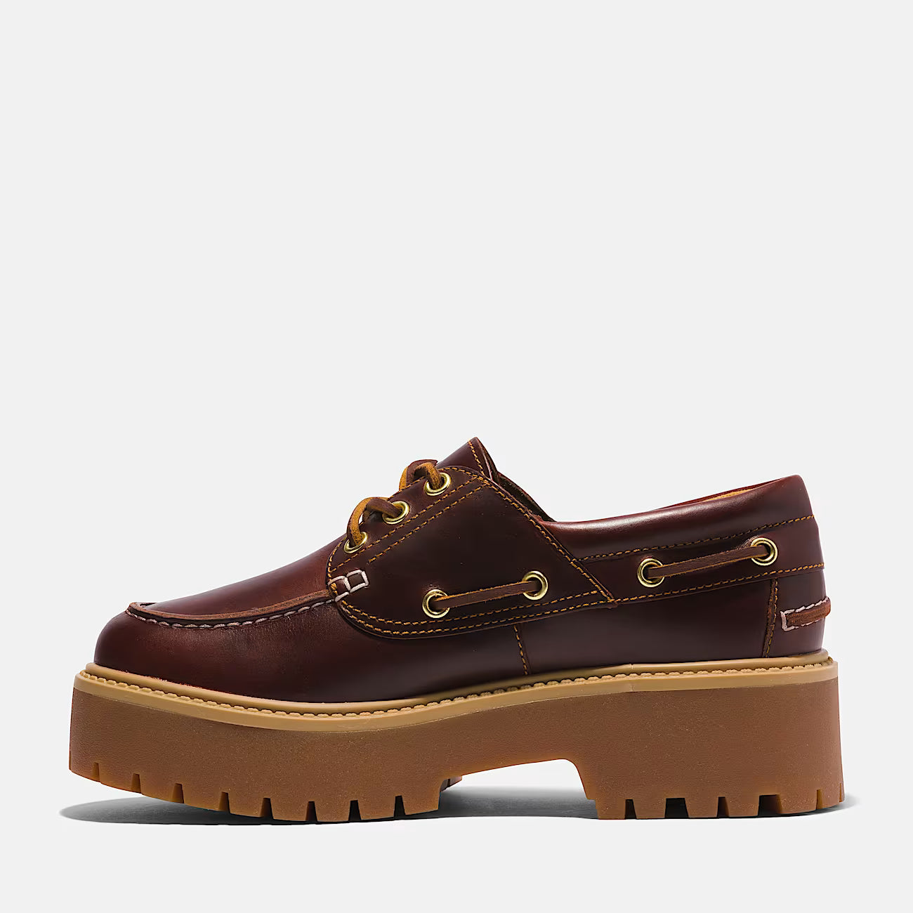 Timberland Scarpe da Barca con Plateau Stone Street Donna Marrone Scuro