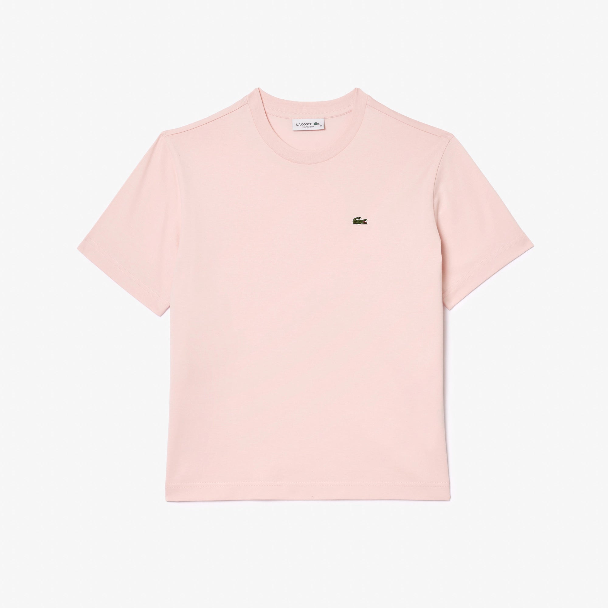 Lacoste T-Shirt in Cotone Donna TF7215 Rosa Chiaro