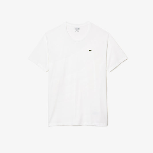 Lacoste T-Shirt in Jersey di Cotone Uomo Bianco