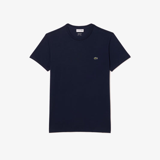 Lacoste T-Shirt in Jersey di Cotone Uomo Blu