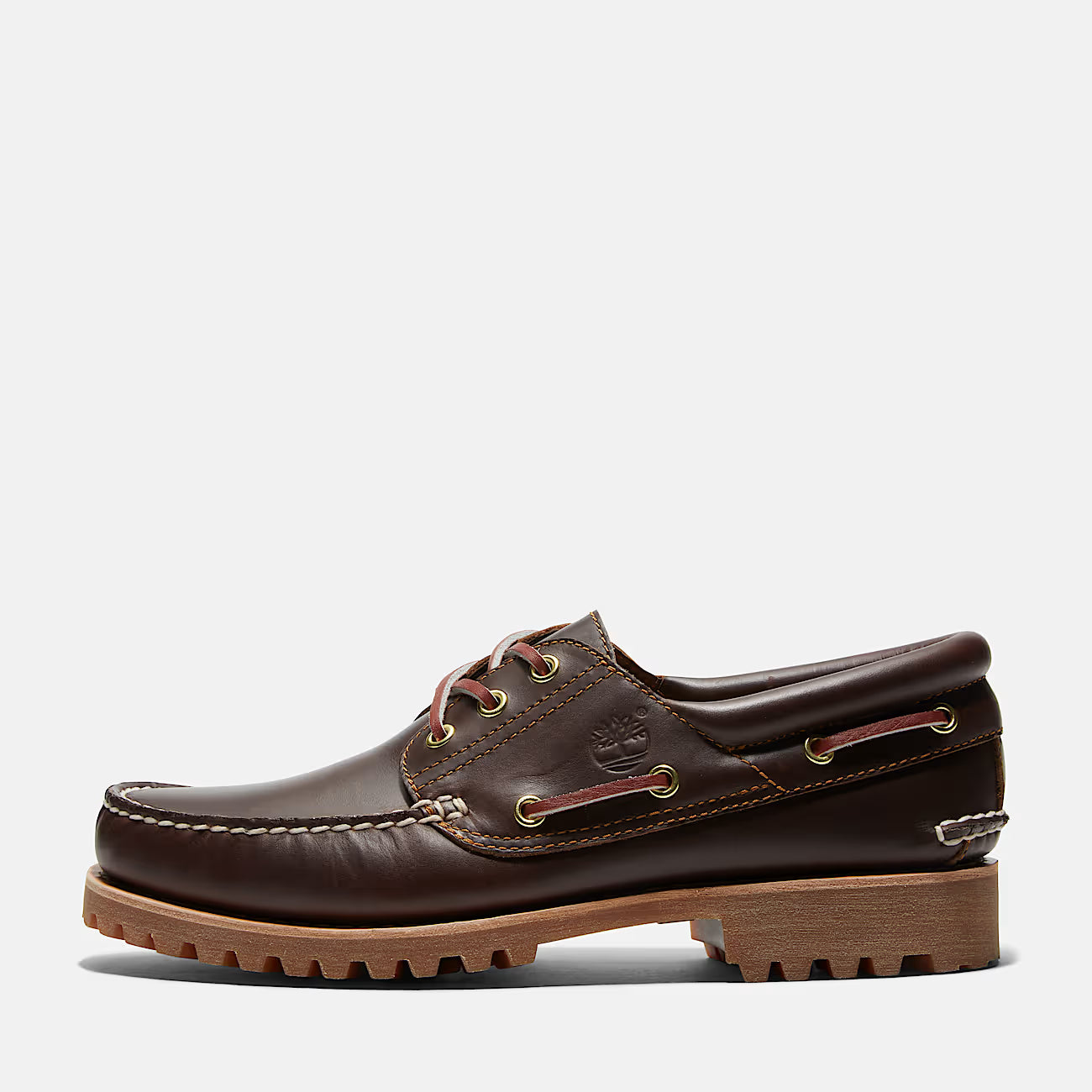 Timberland Scarpa da Barca Authentic 3 Eye Lug Uomo Marrone