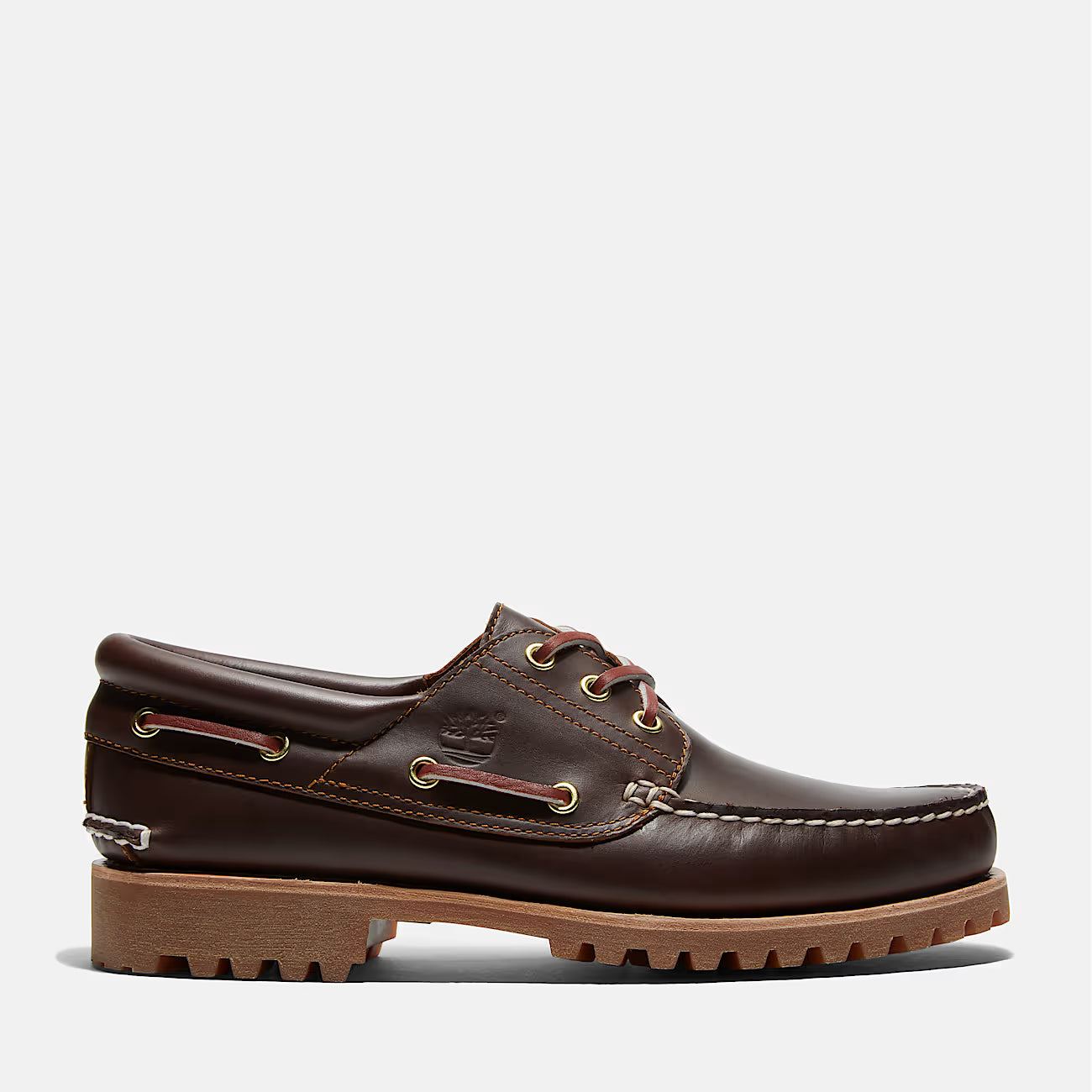 Timberland Scarpa da Barca Authentic 3 Eye Lug Uomo Marrone