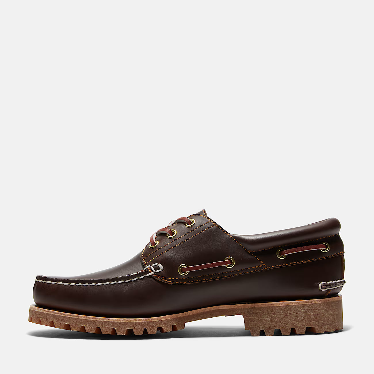 Timberland Scarpa da Barca Authentic 3 Eye Lug Uomo Marrone