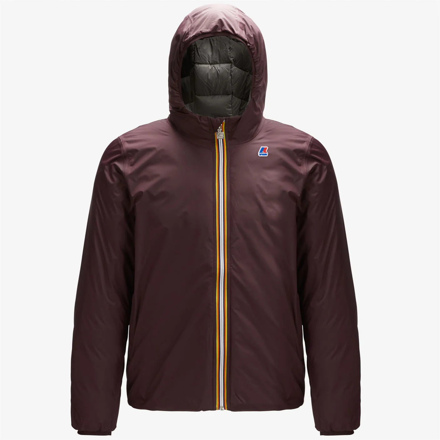 K-Way Giacca Corta Uomo Jaques Thermo Plus Double Brown D, Grey A