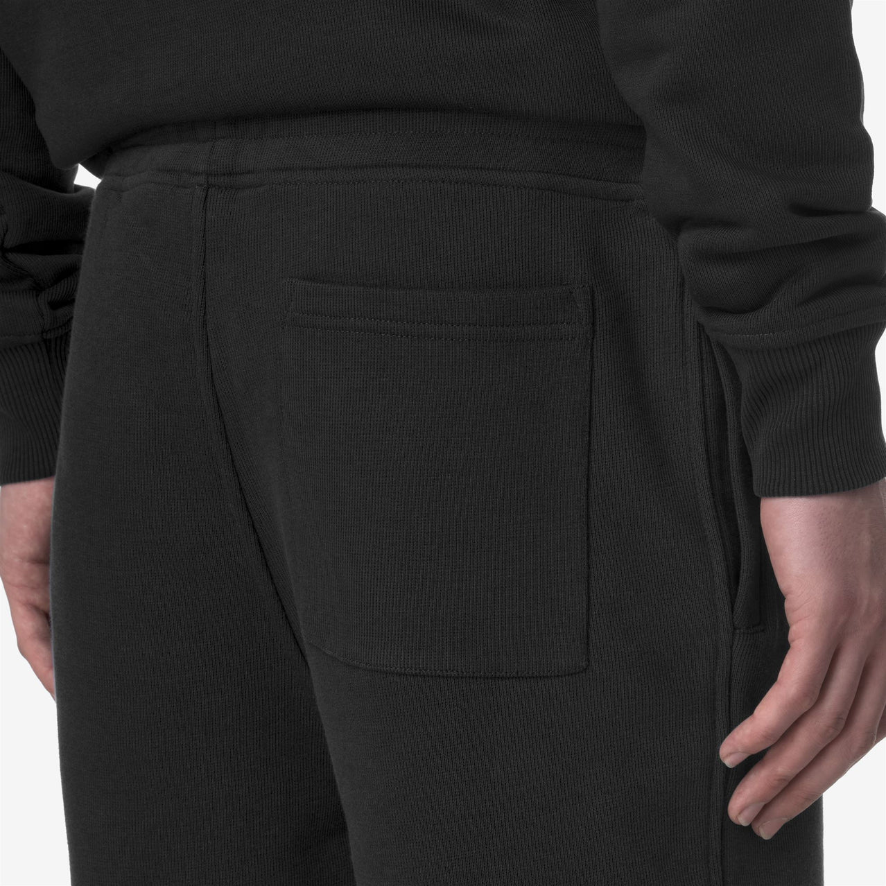 K-Way Shorts in Cotone Erik French Terry Uomo Black Pure