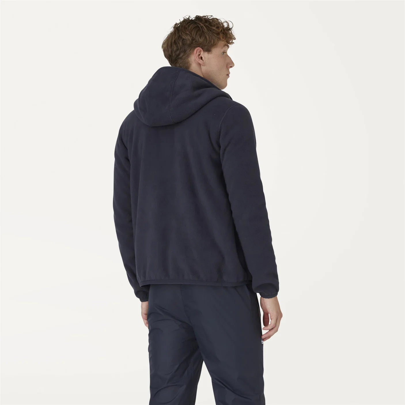 K-Way Felpa Reversibile in Pile Uomo Jacques Polar Double Blue Depth e Blue Royal Marine
