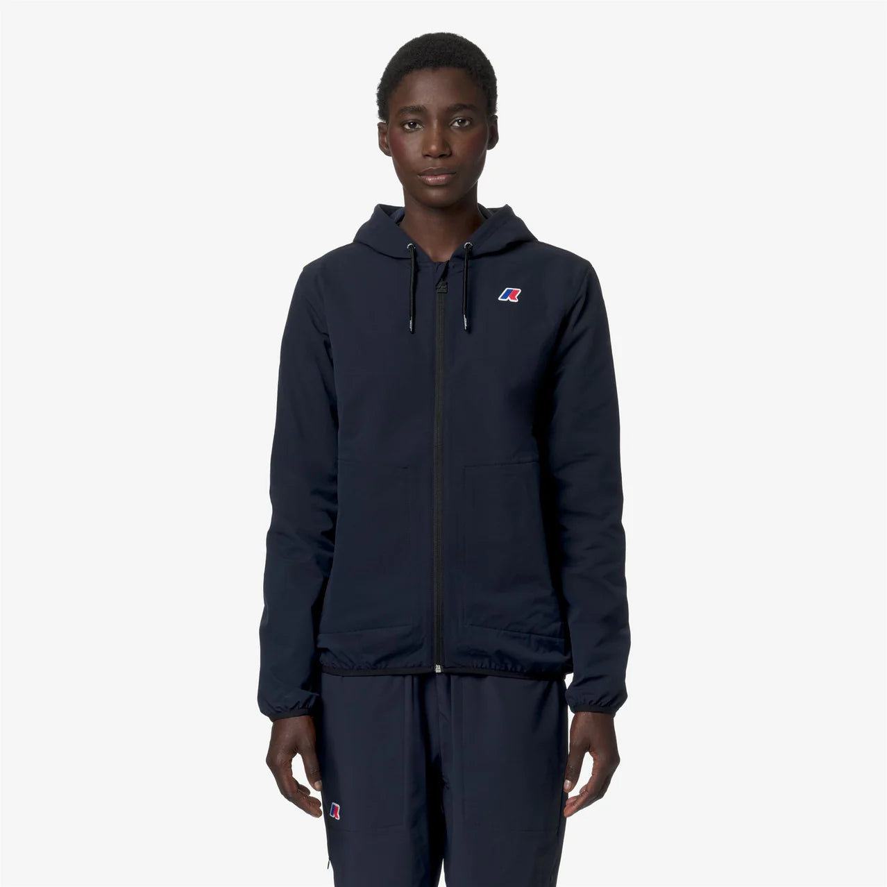 K-Way Felpa in Misto Cotone Antigoccia Unisex Jourdan Travel Blue Depth