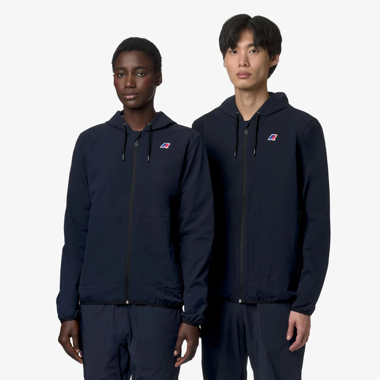 K-Way Felpa in Misto Cotone Antigoccia Unisex Jourdan Travel Blue Depth