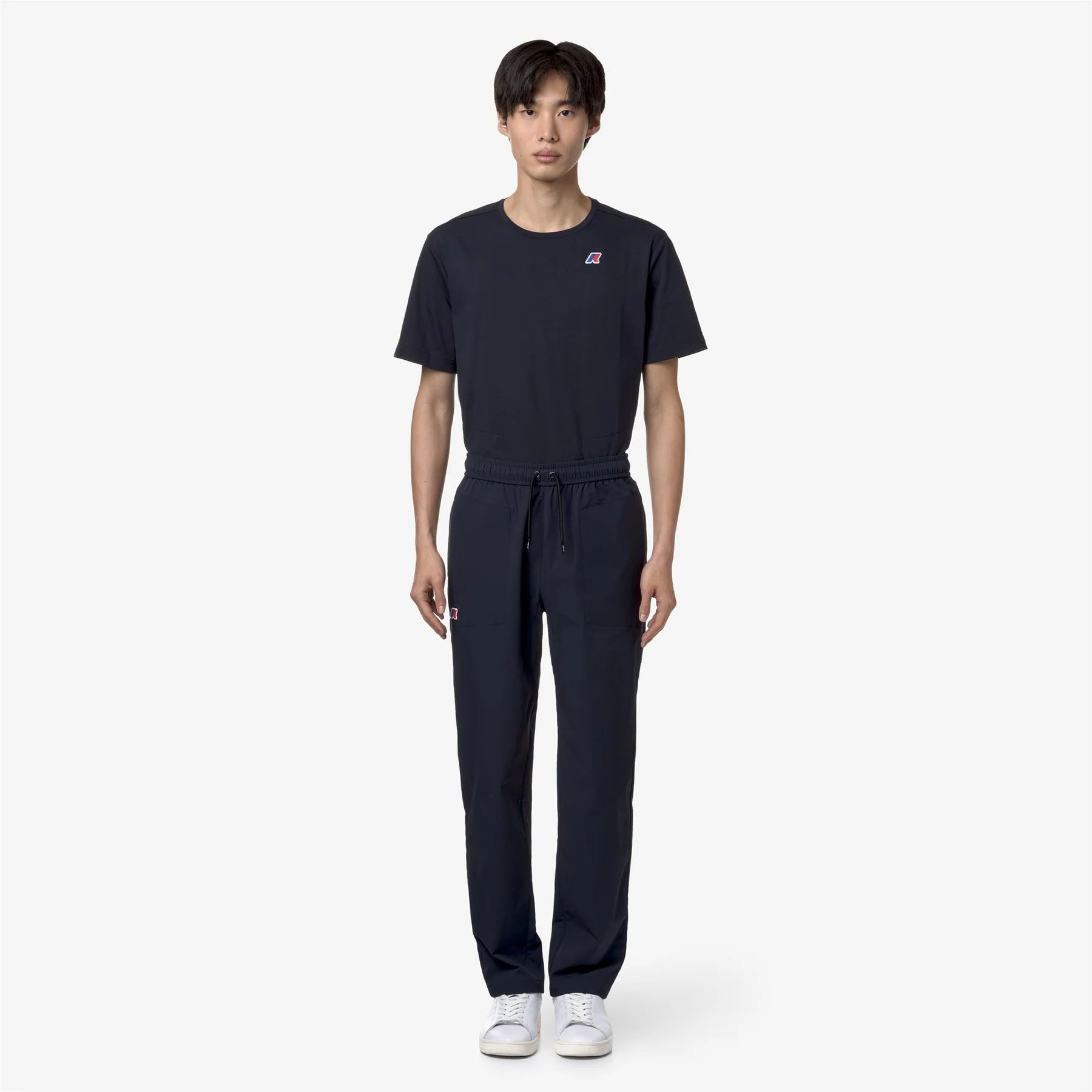 K-Way Pantalone in Misto Cotone Med Travel Uomo Blu Scuro