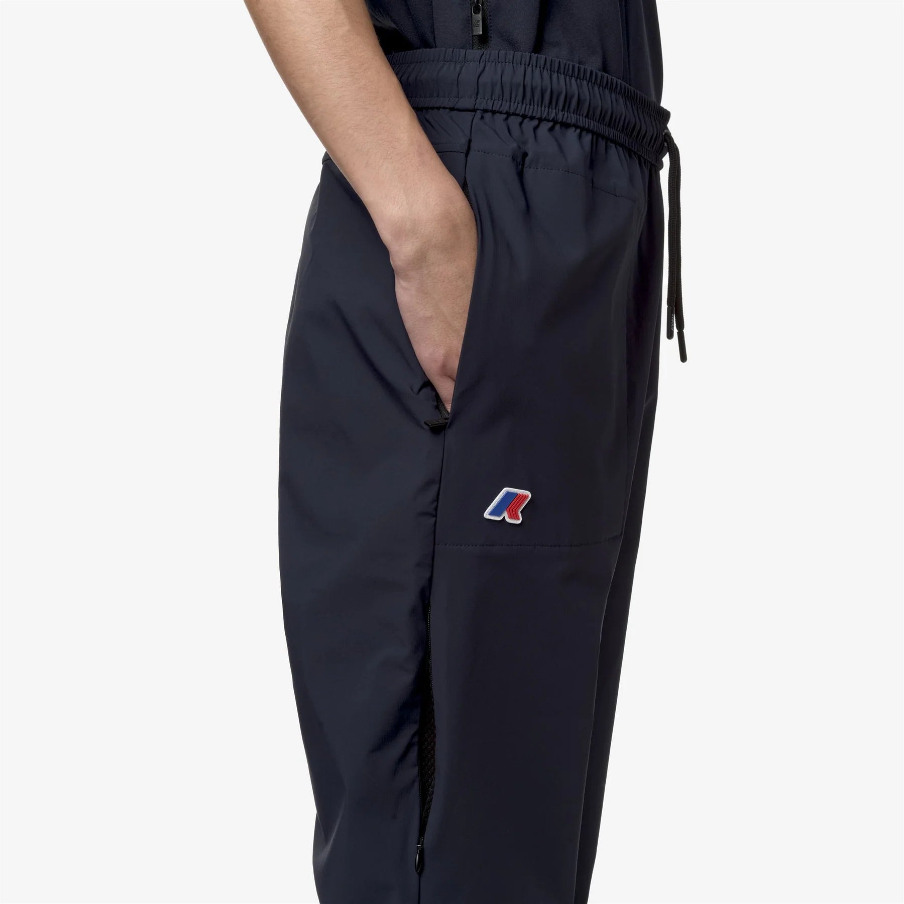 K-Way Pantalone in Misto Cotone Med Travel Uomo Blu Scuro