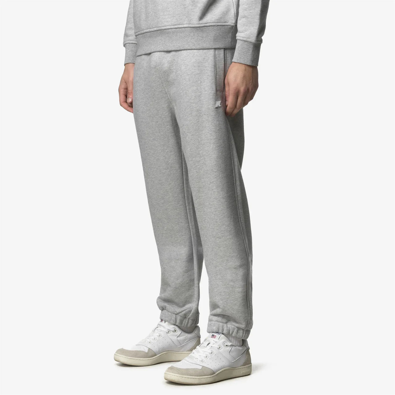 K-Way Pantalone con Vita Regolabile Mickyel Heavy Fleece Uomo Grey Mel