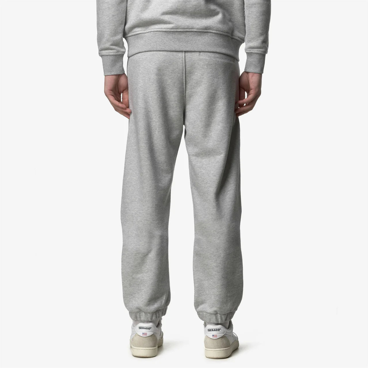 K-Way Pantalone con Vita Regolabile Mickyel Heavy Fleece Uomo Grey Mel