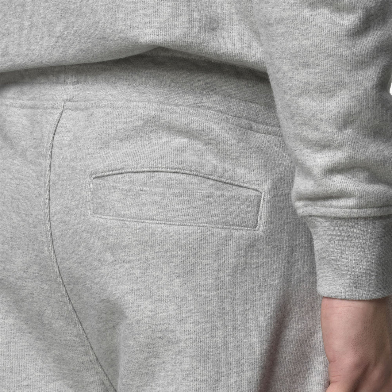 K-Way Pantalone con Vita Regolabile Mickyel Heavy Fleece Uomo Grey Mel
