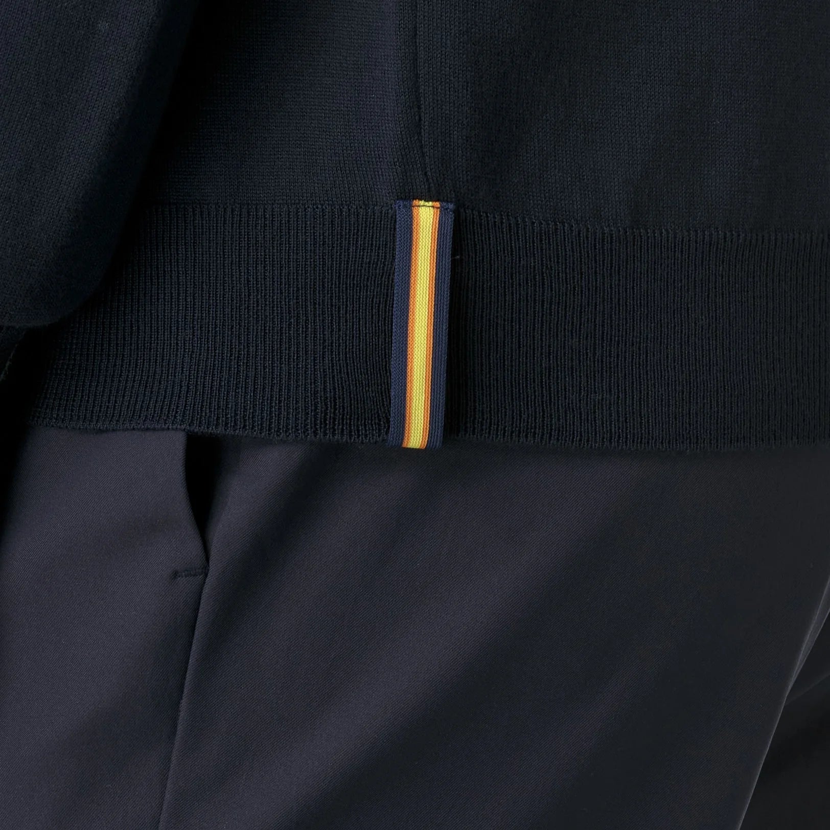 K-Way Polo in Misto di Lana Merino Rey Wool Merino Blend Uomo Blue Depth