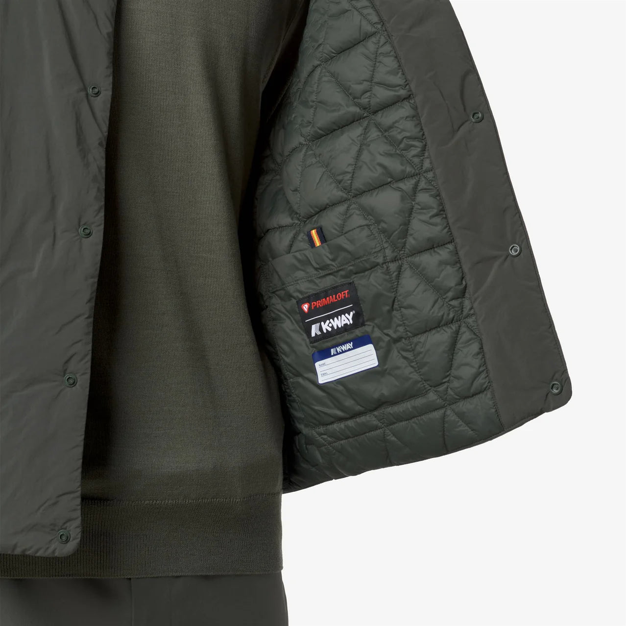 K-Way Gilet con Imbottitura Eco Valty Plain Warm Uomo Green Blackish