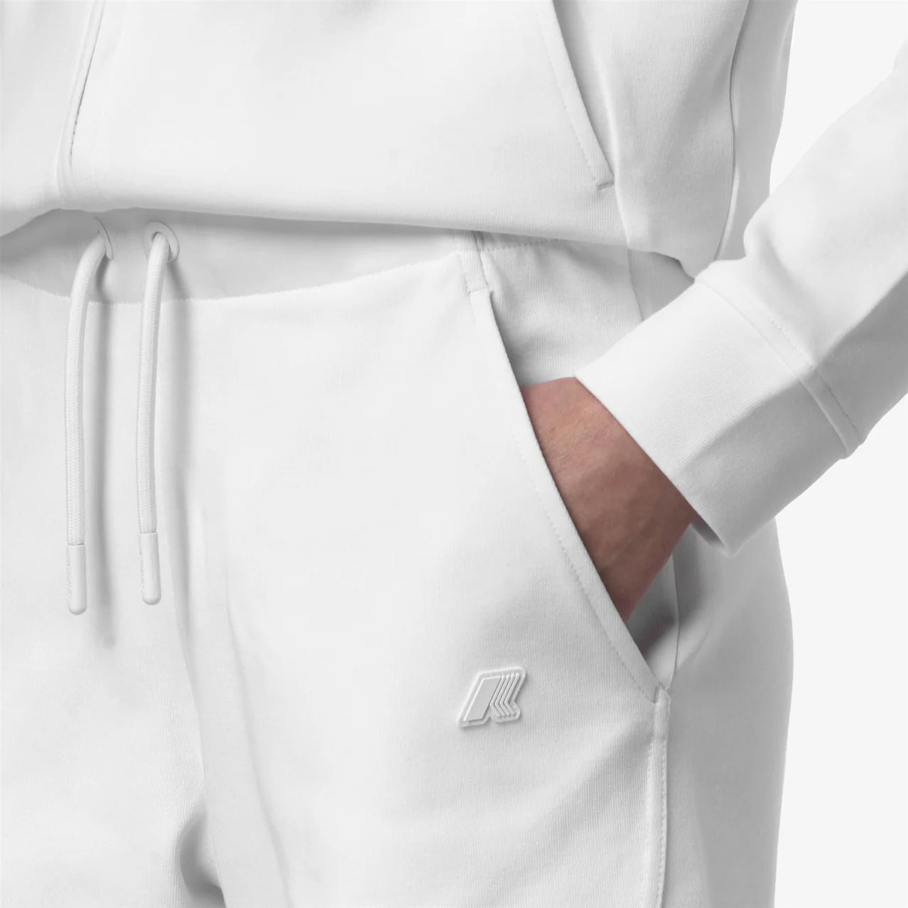 K-Way Shorts Elasticizzati Donna Otieze Interlock Bianco