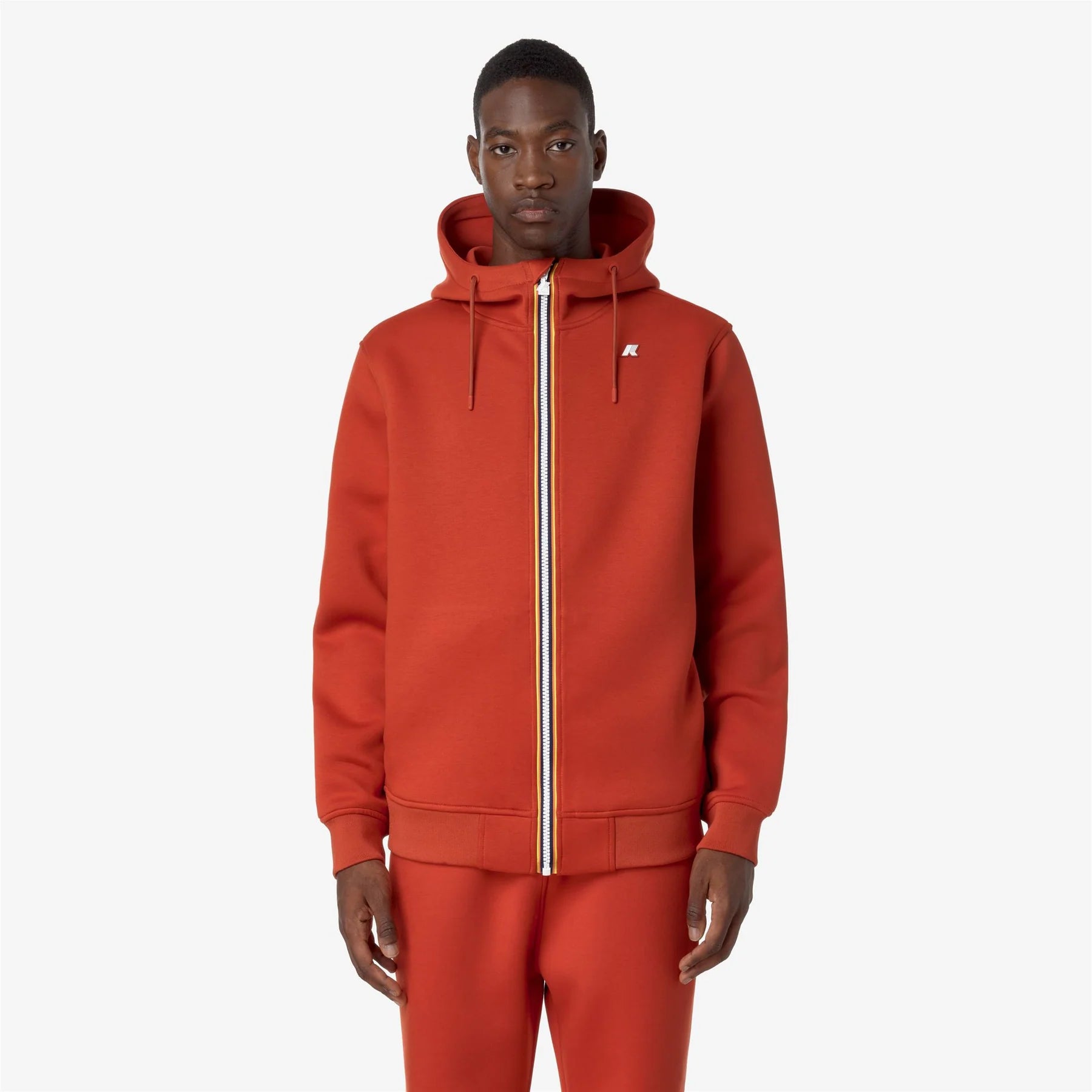 K-Way Felpa in Scuba Rainer Spacer Uomo Red Pompeian