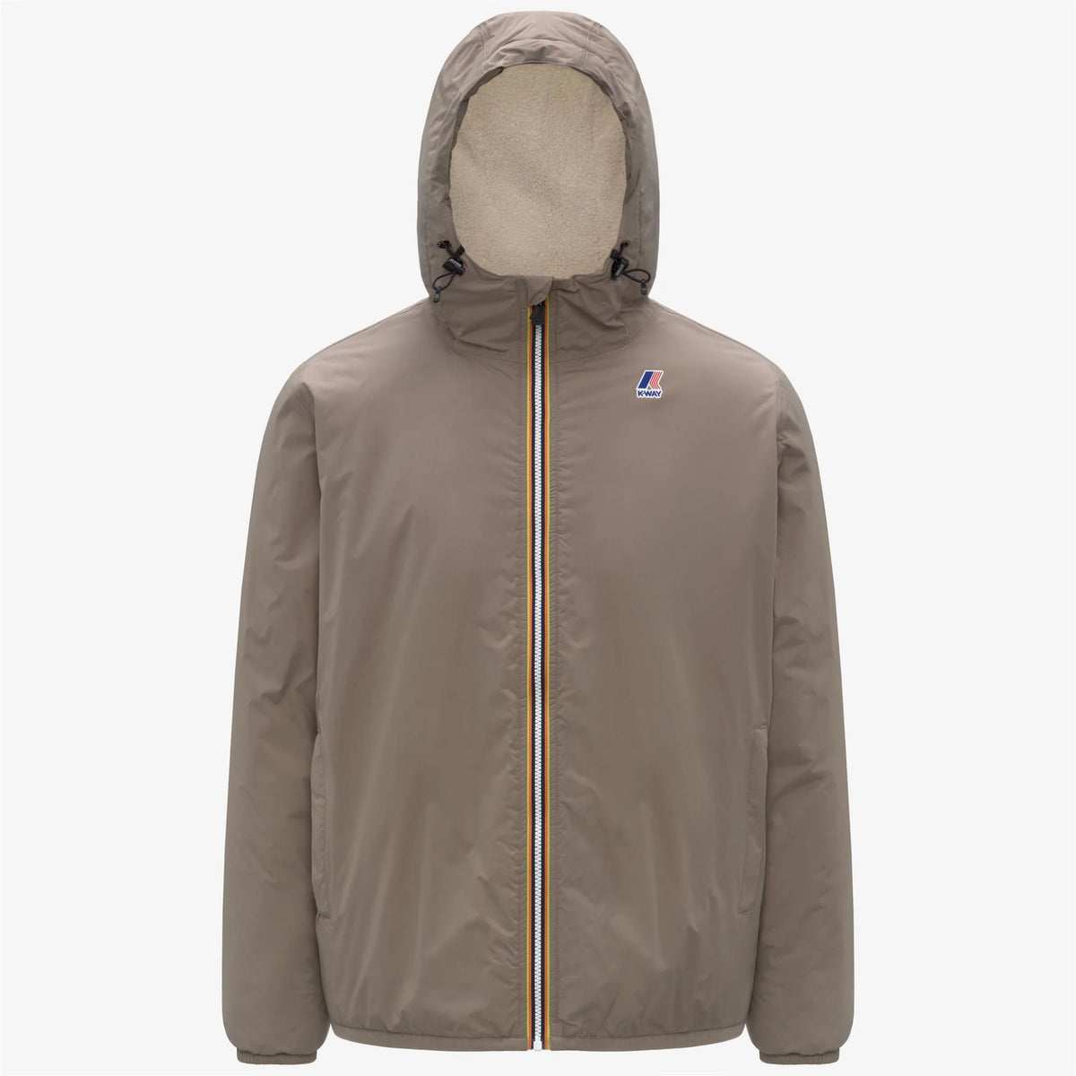 K-Way Giacca Impermeabile Le Vrai 4.0 Claude Orsetto Unisex Beige Taupe