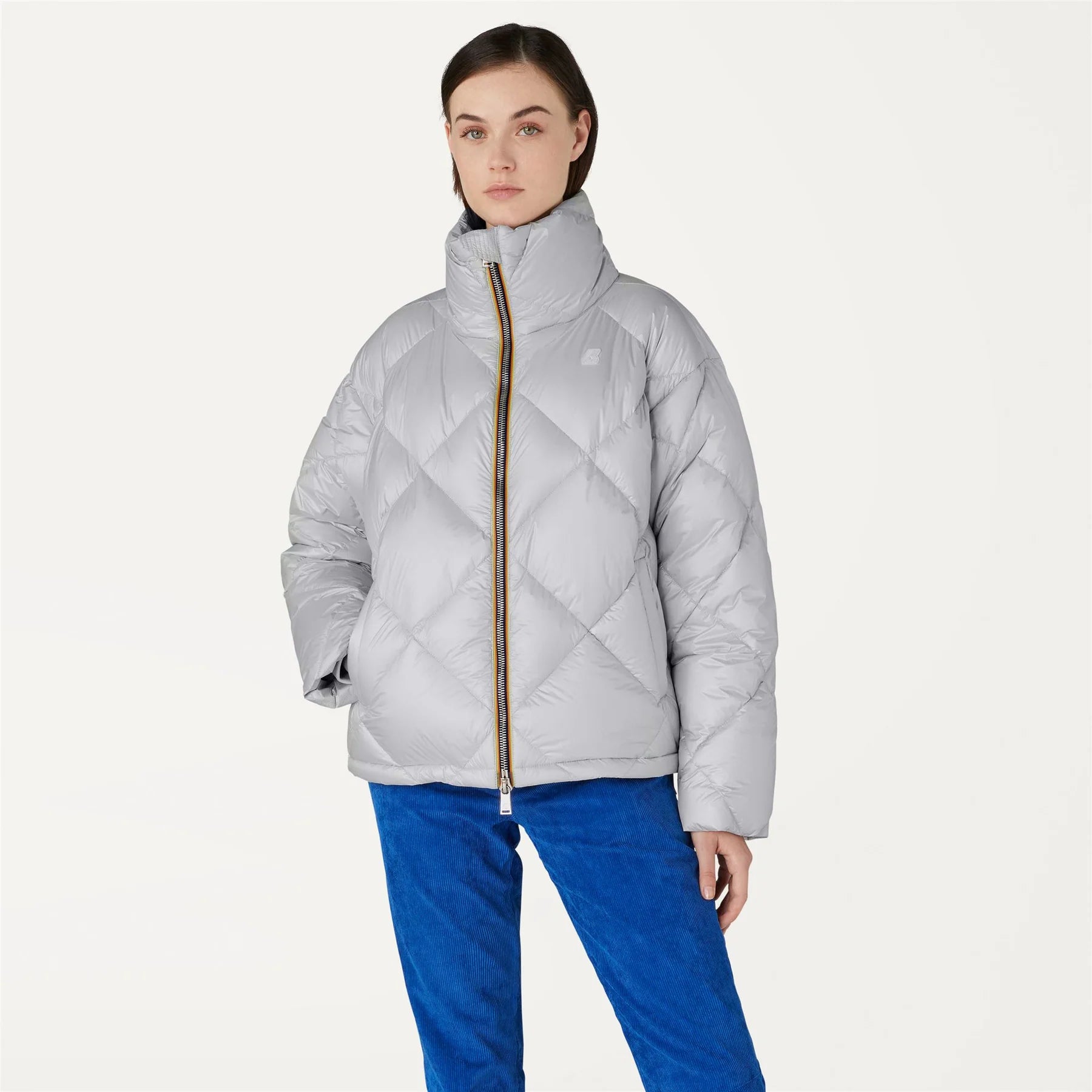 K-Way Giacca Corta Donna Imelda Heavy Quilted Metal
