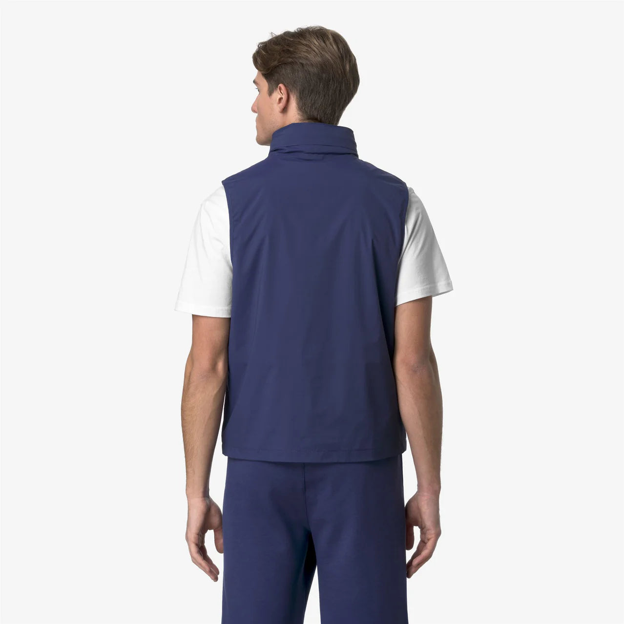 K-Way Gilet Uomo Valen Stretch Nylon Jersey Blue Deep Cobalt