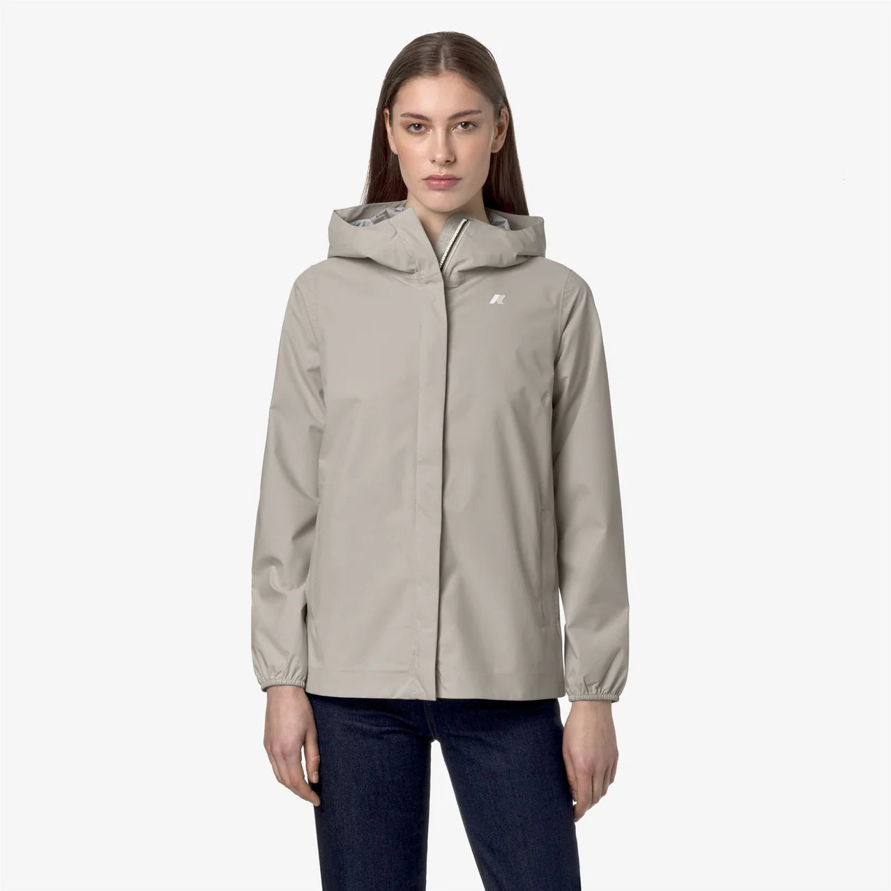 K-Way Giubbetto in Poliestere Marguerite Stretch Dot Donna Beige