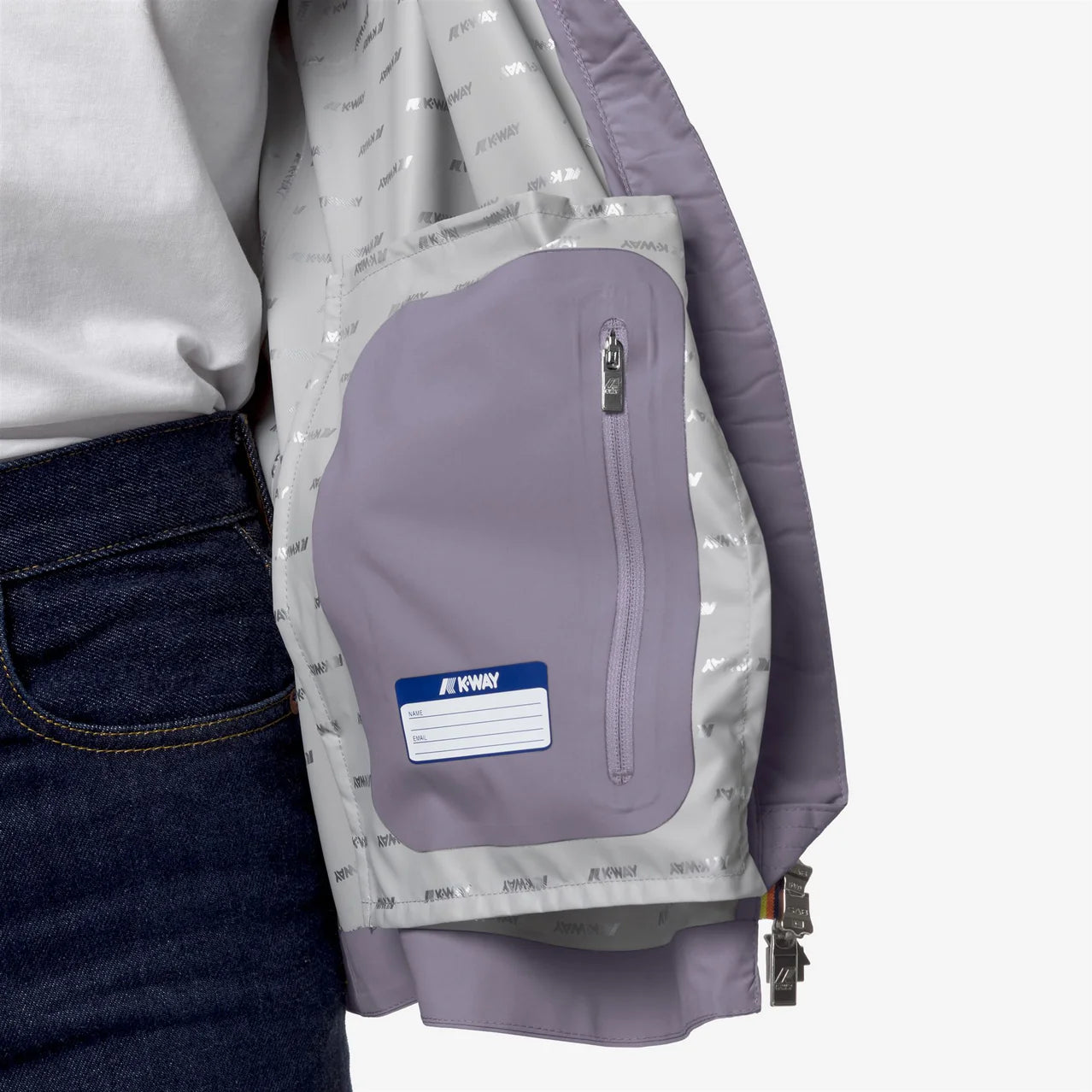 K-Way Giubbetto in Poliestere Marguerite Stretch Donna Violet Glicine