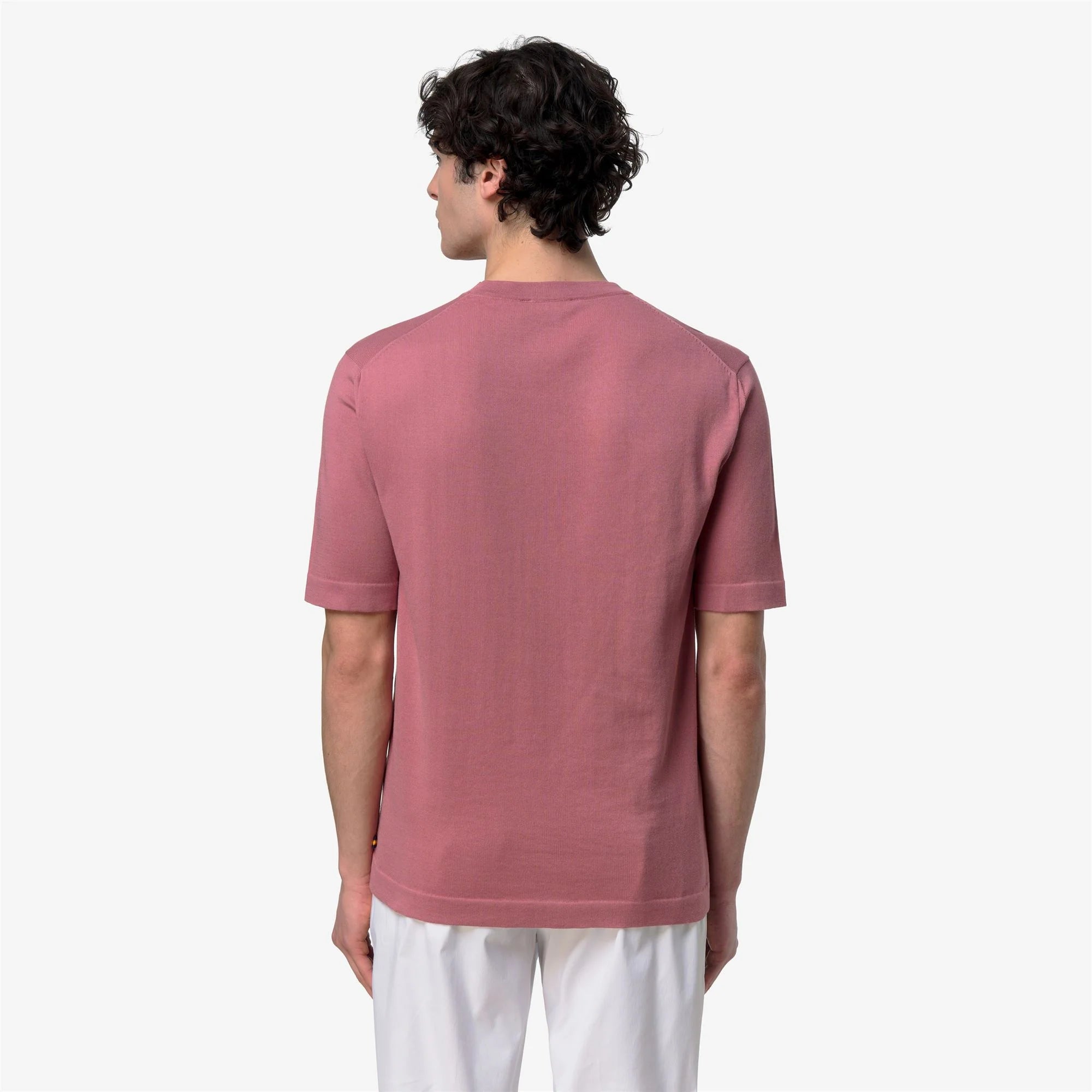 K-Way Maglia in Cotone Egiziano Leggero Combe Rosa