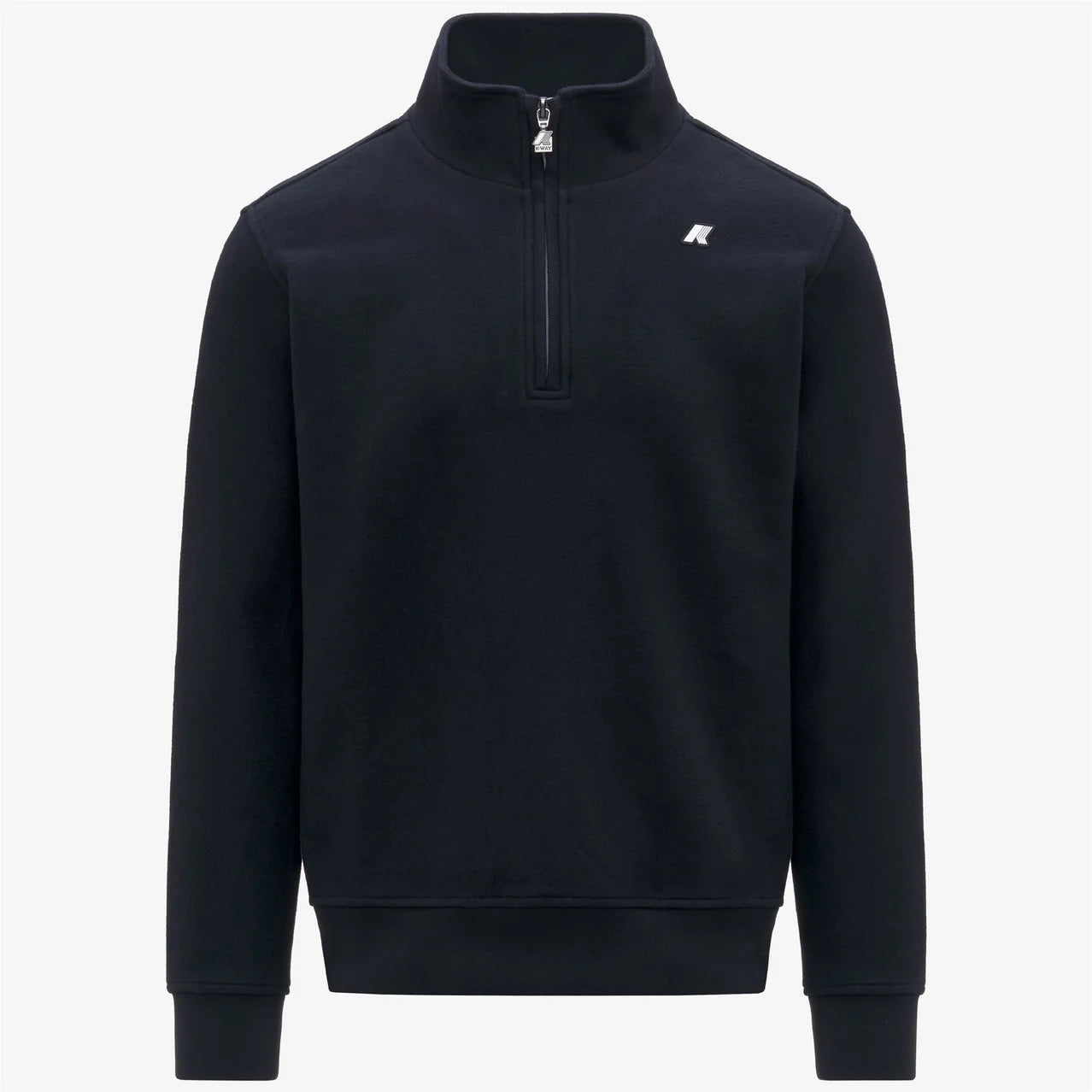 K-Way Felpa in Cotone con Mezza Zip Finnick Heavy Fleece Blue Depth