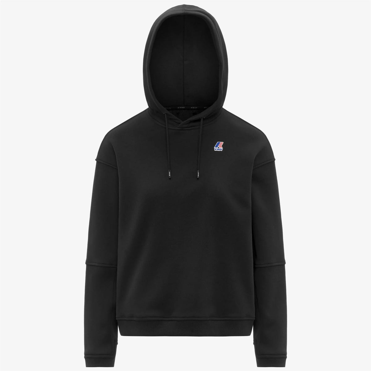 K-way Felpa Garzata Ninette Brushed PC Donna Black Pure