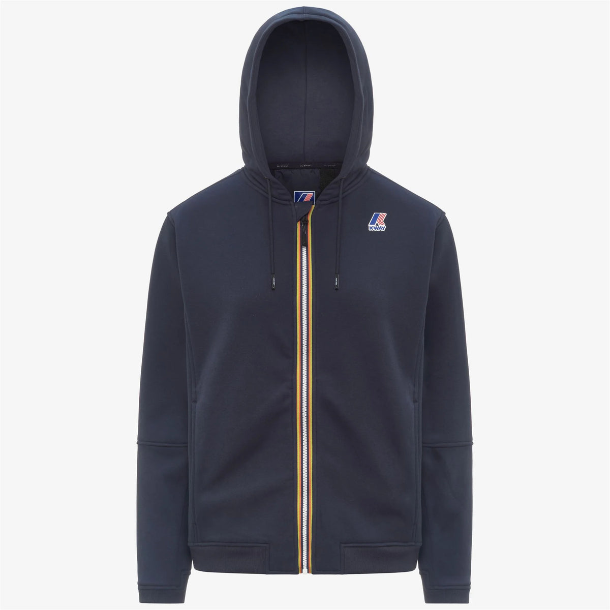 K-way Felpa in Pile Prosper Brushed PC Unisex Blue Depth