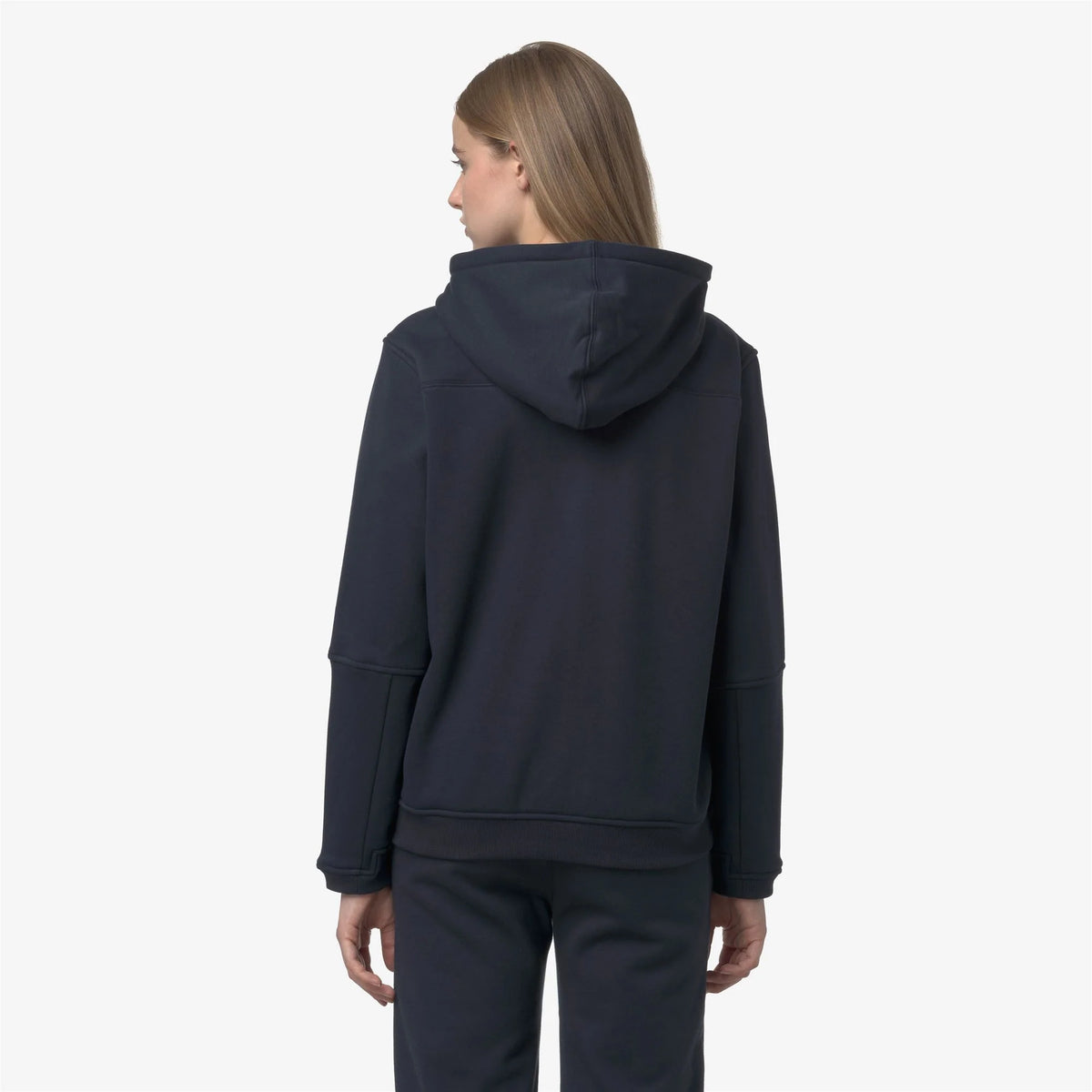 K-way Felpa in Pile Prosper Brushed PC Unisex Blue Depth
