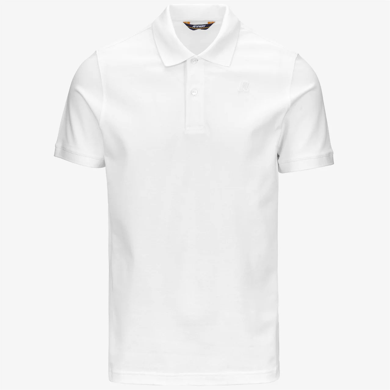 K-Way Polo in Cotone Pique' Uomo Amedee Pique Bianco