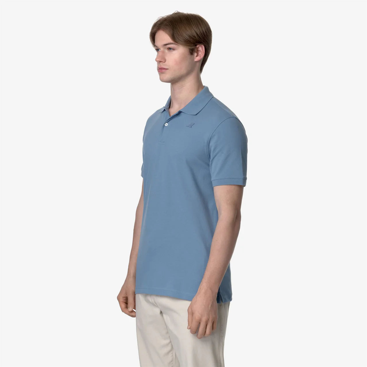 K-Way Polo in Cotone Pique' Uomo Amedee Blue Baby